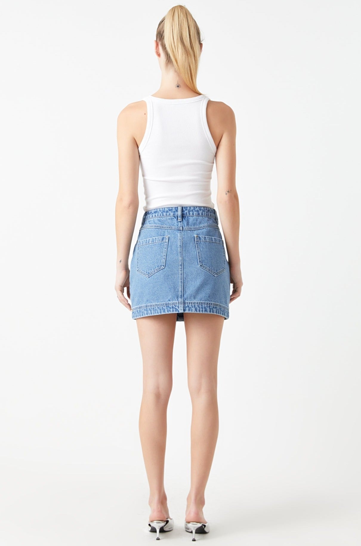 Denim Mini Skirt