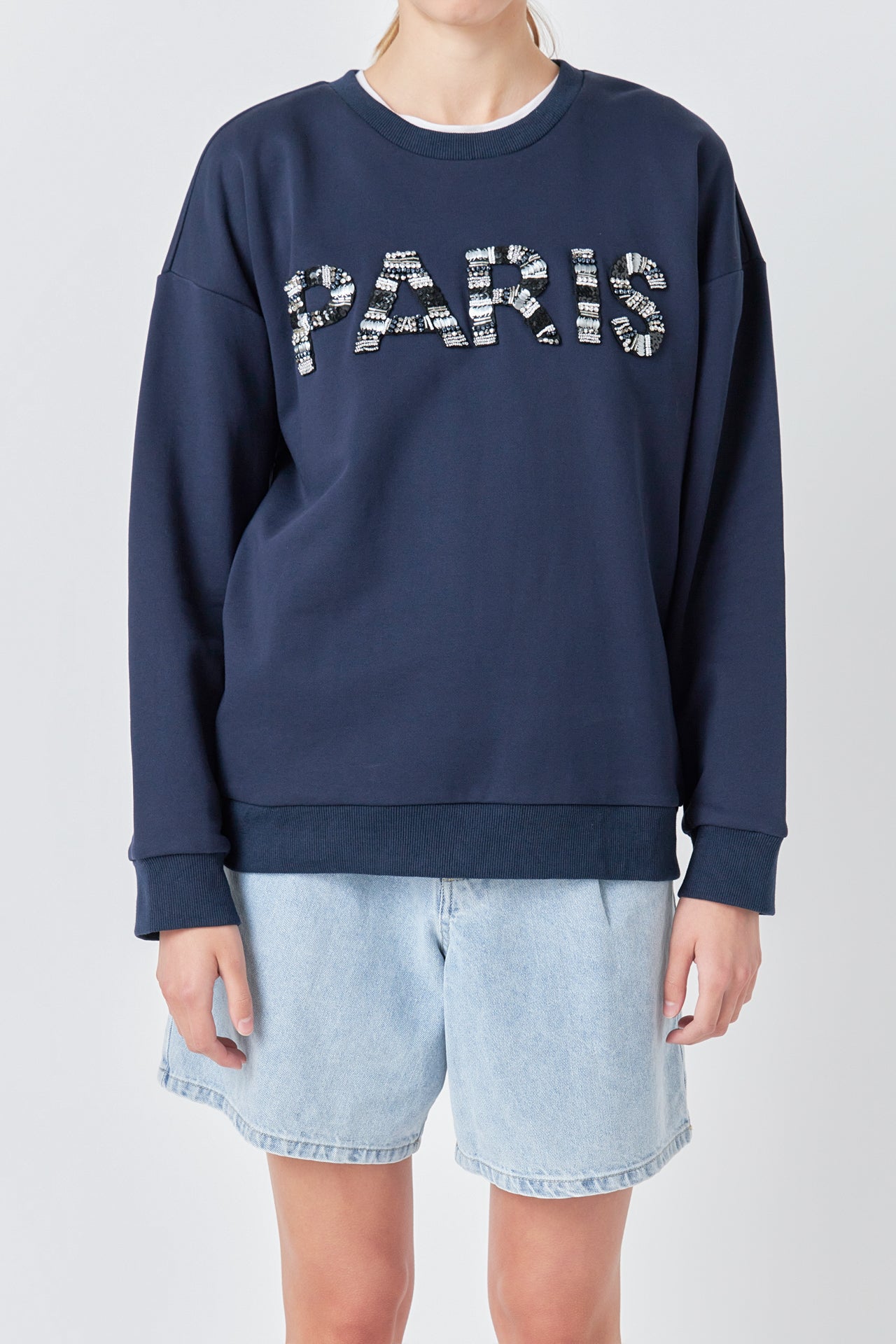 Sequin Letter Sweatshirt