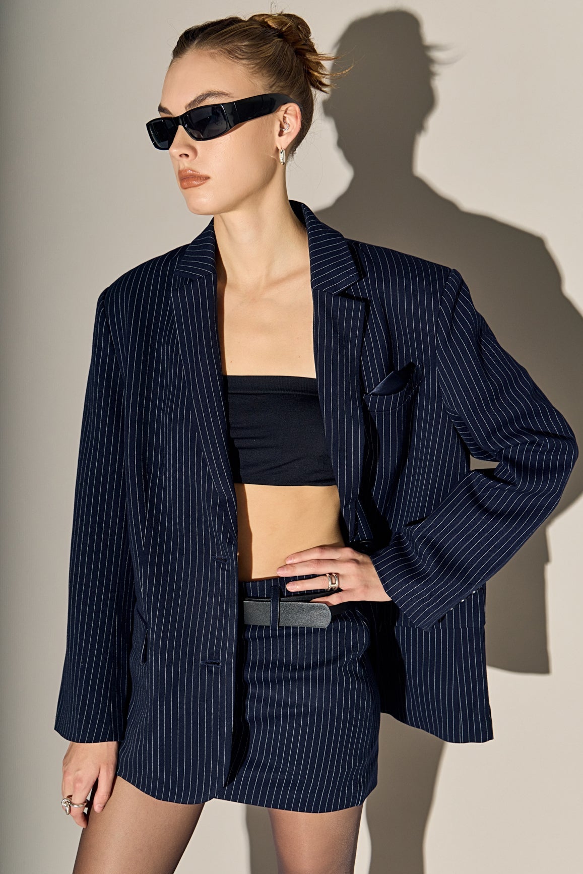 Low Rise Striped Mini Sirt