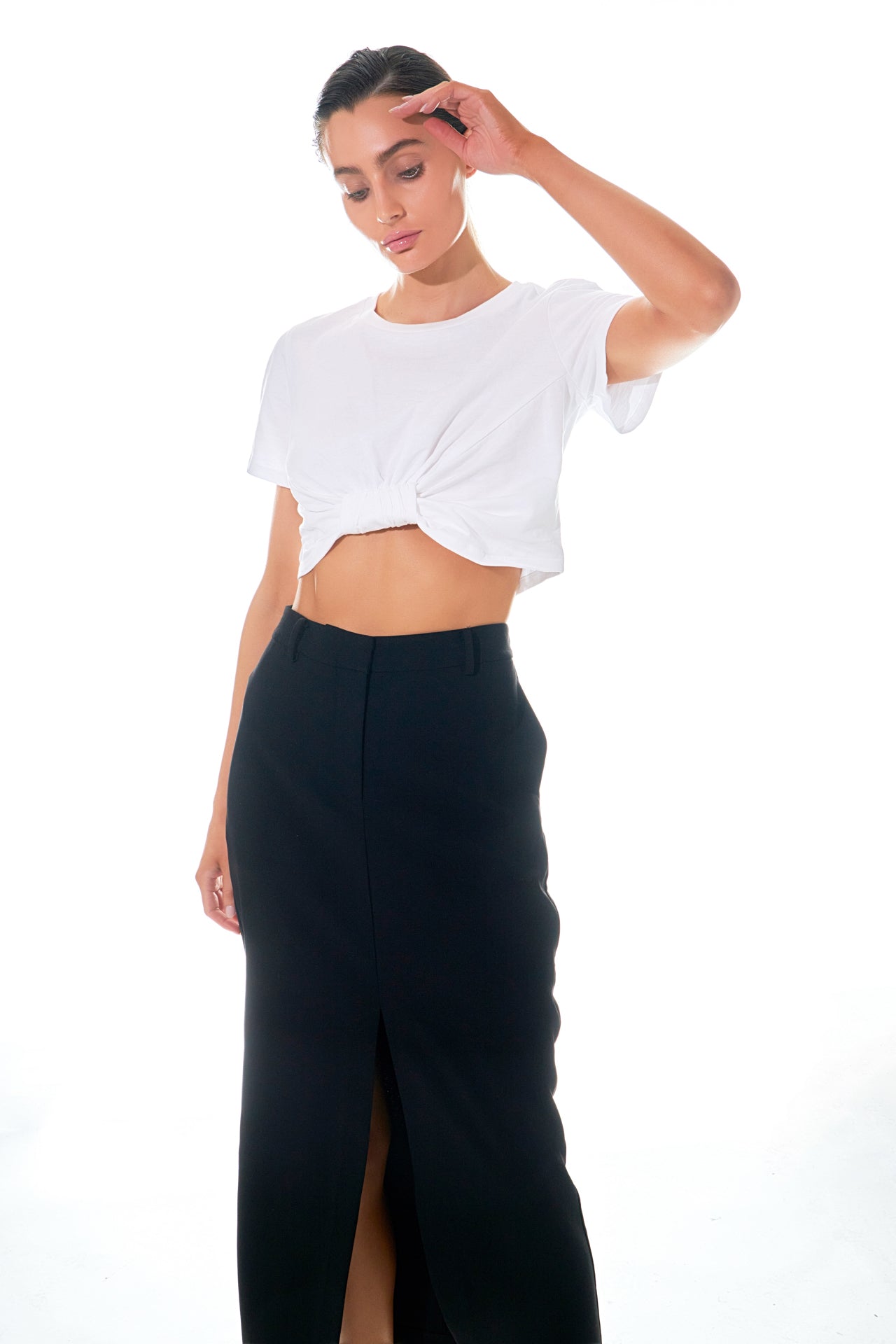 Front Tied Detail T-Shirt