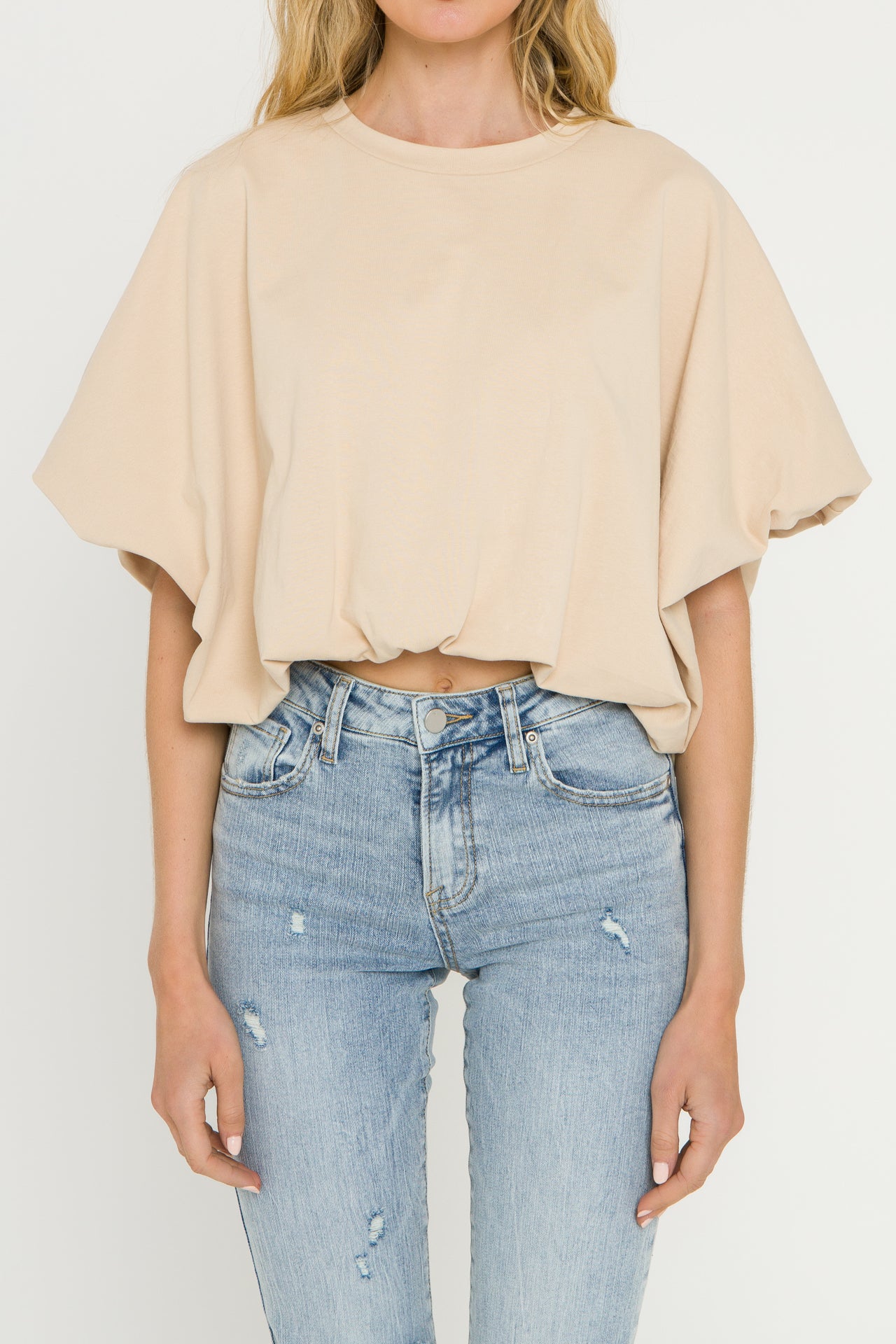 High-Low Cropped T-Shirt