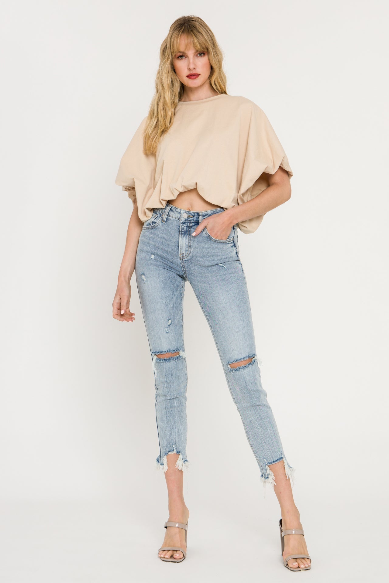 High-Low Cropped T-Shirt