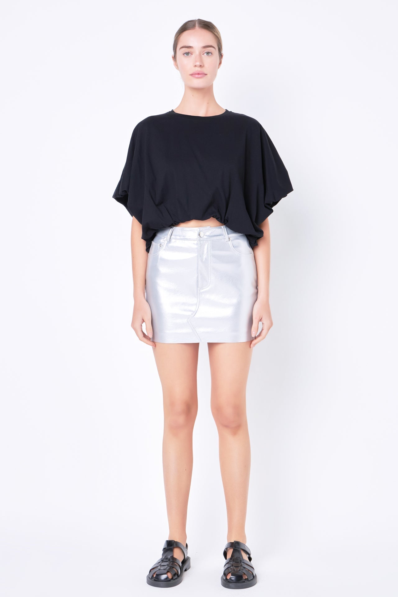 High-Low Cropped T-Shirt