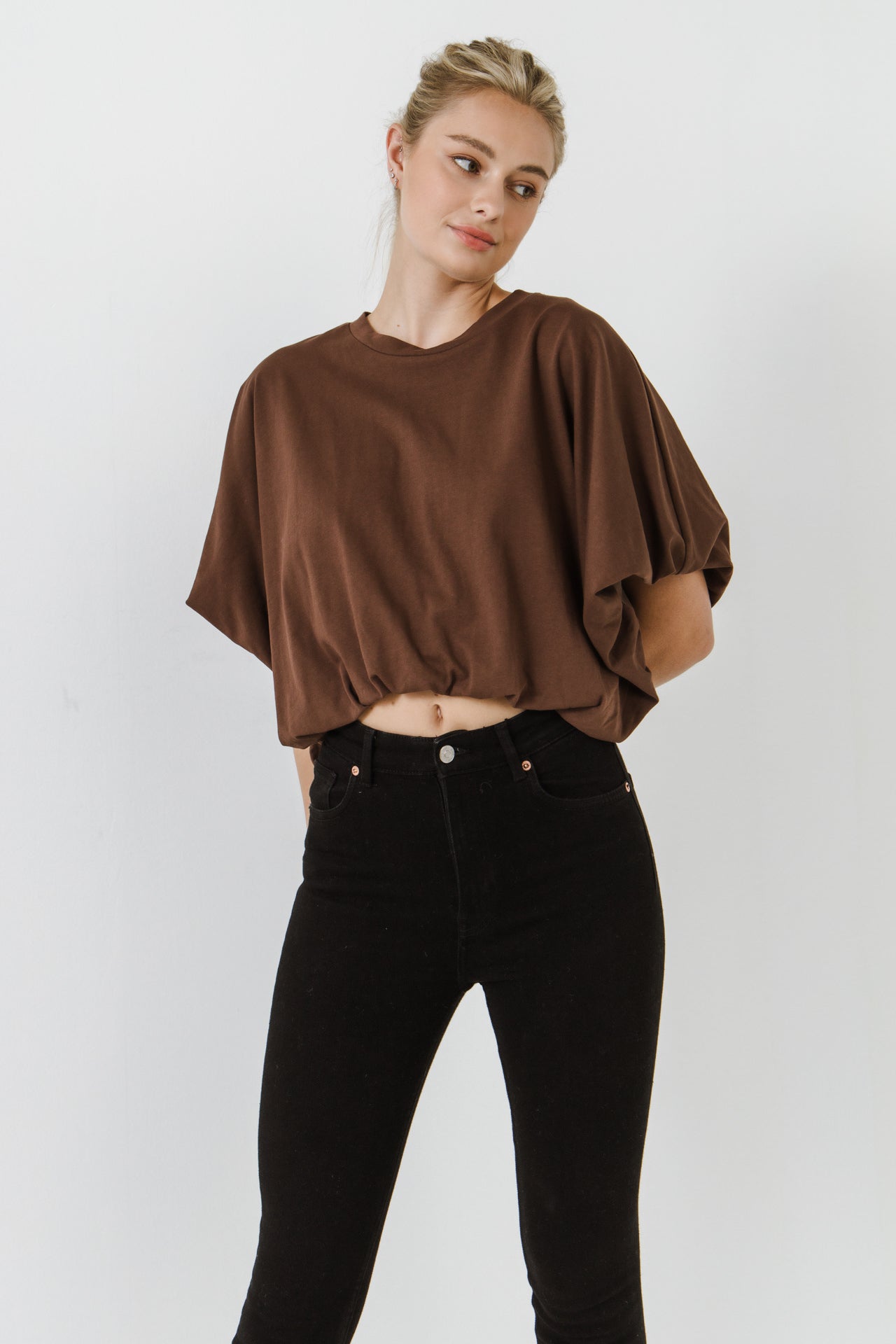 High-Low Cropped T-Shirt