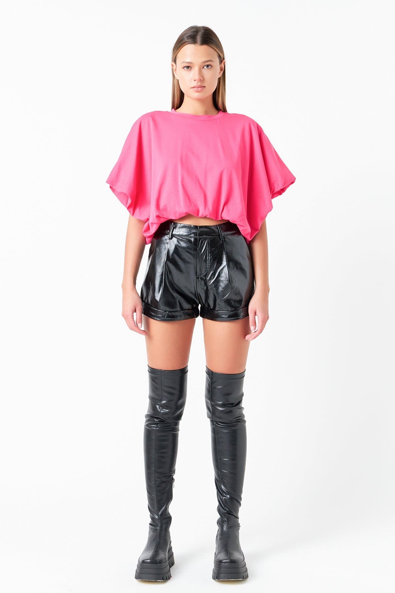 High-Low Cropped T-Shirt