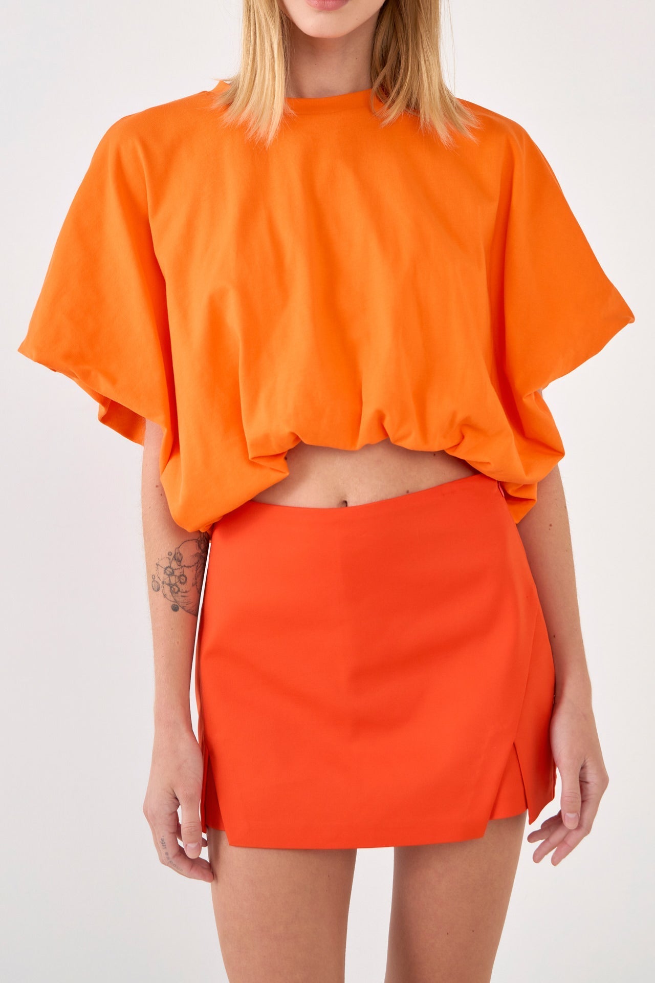 High-Low Cropped T-Shirt