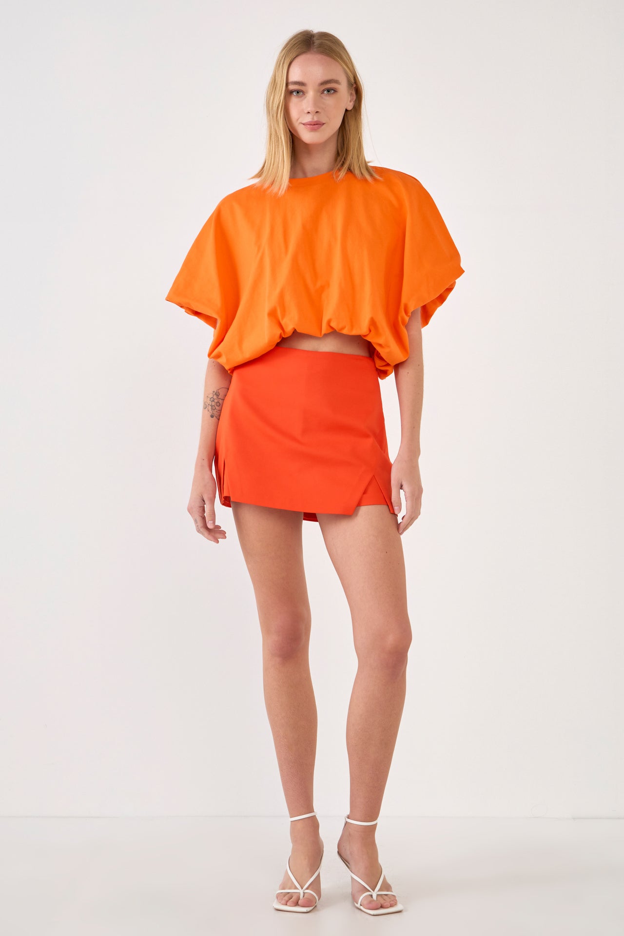 High-Low Cropped T-Shirt