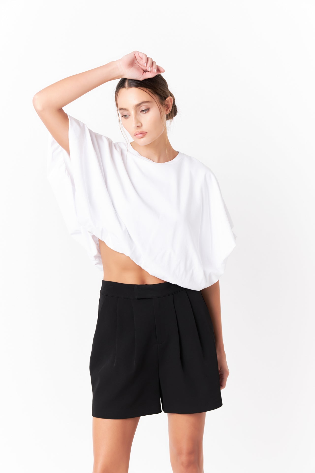 High-Low Cropped T-Shirt