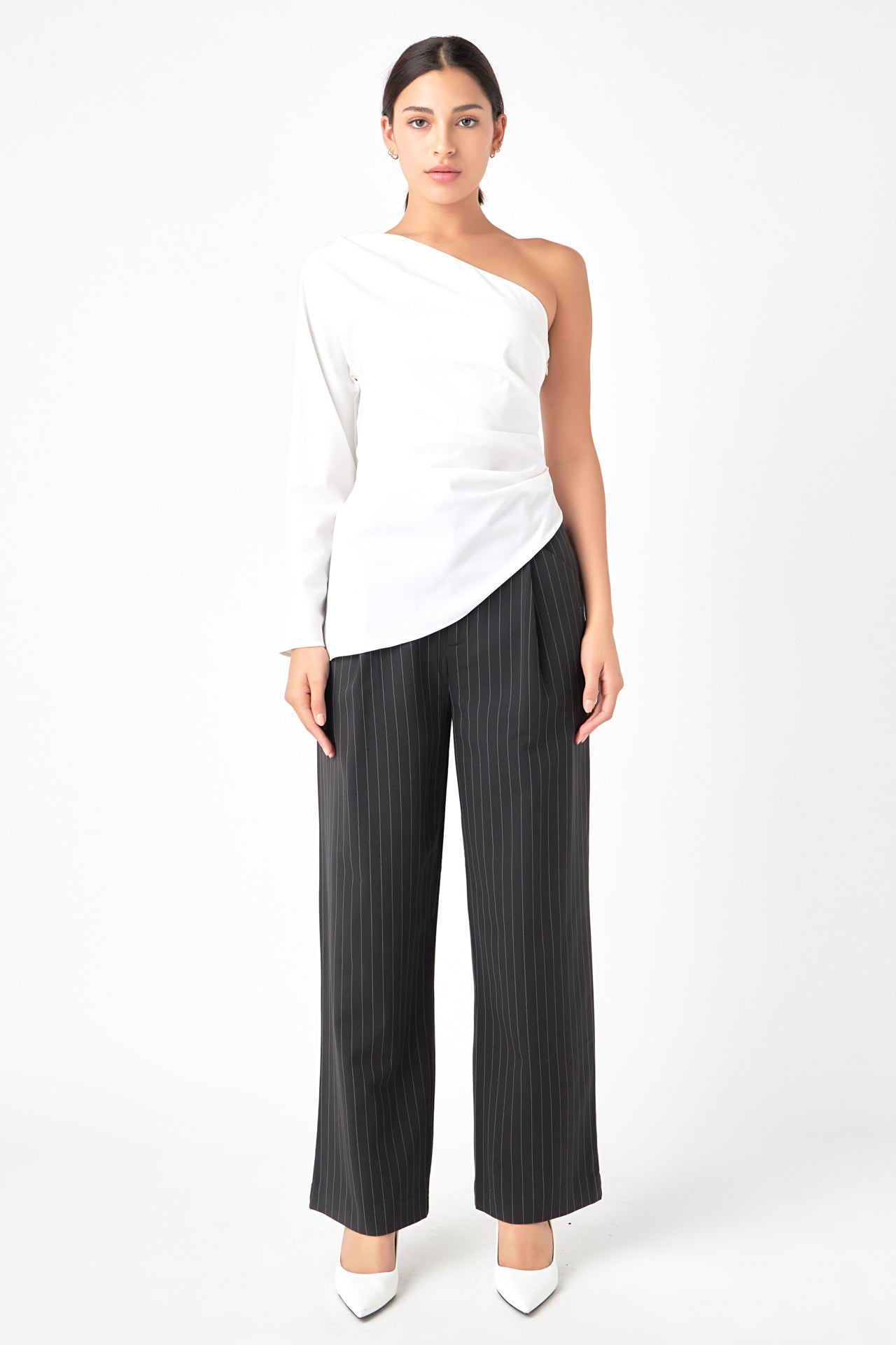 Asymmetric Ruched Top
