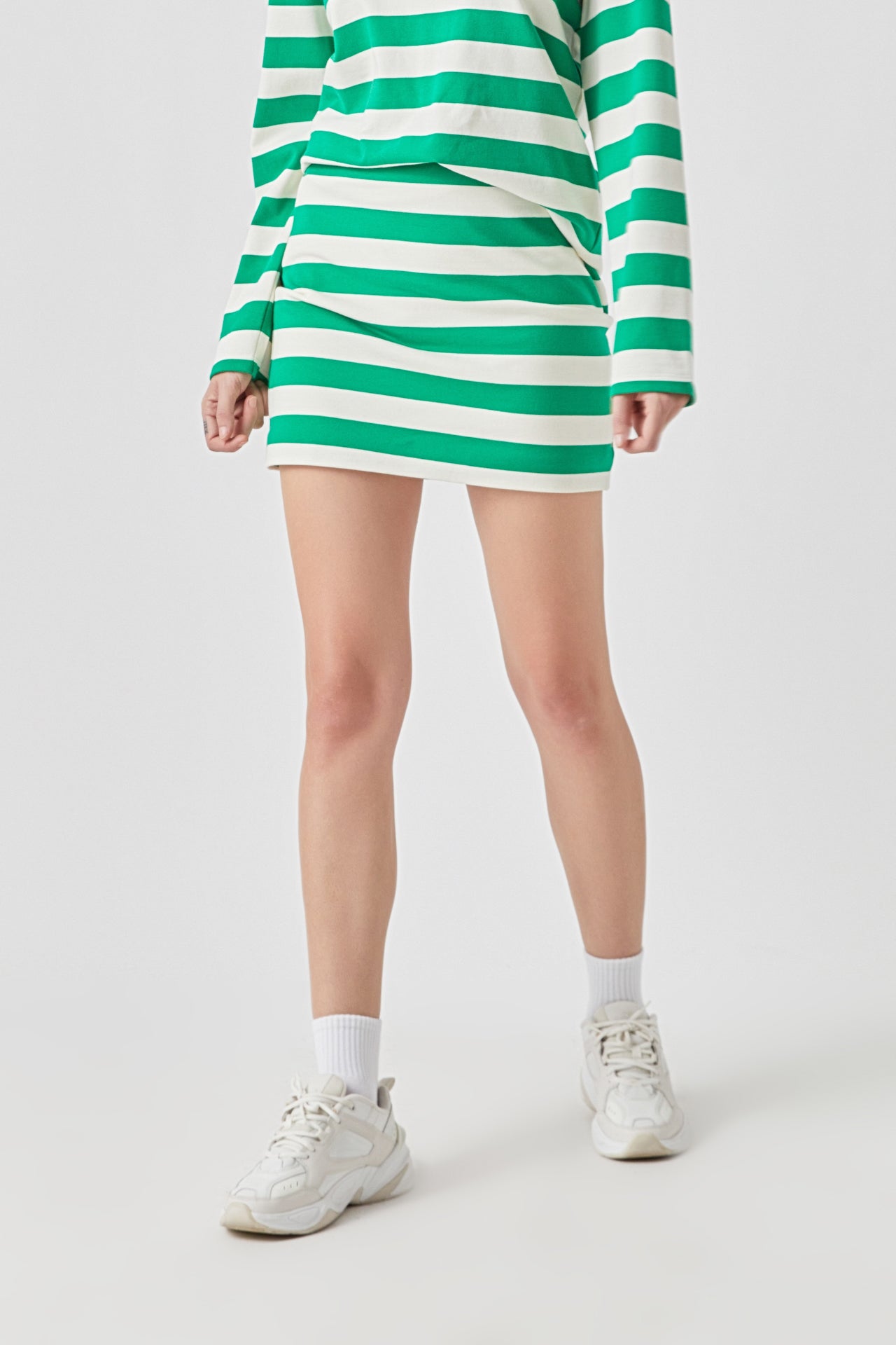 Stripe Terry Skirt