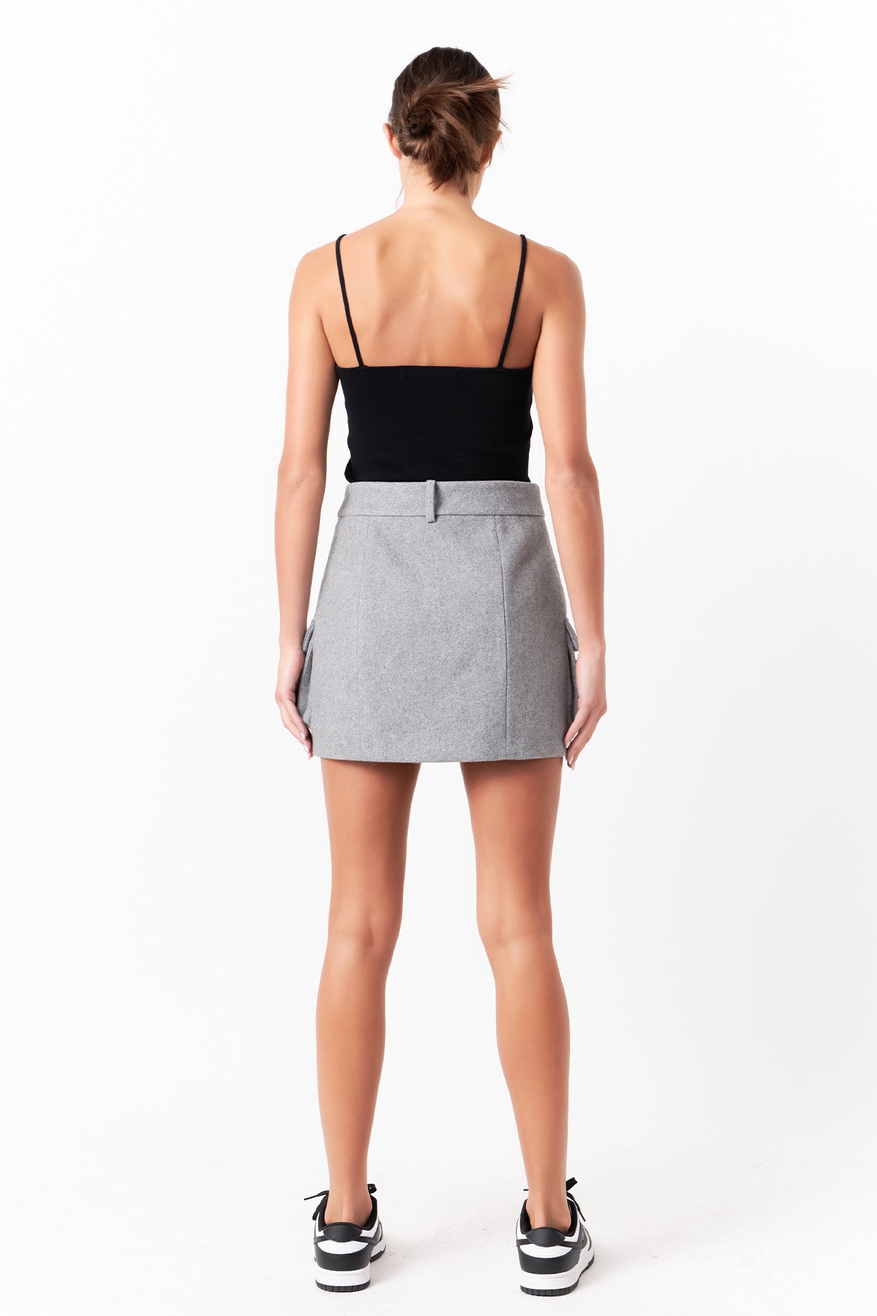 Wool Cargo Skirt