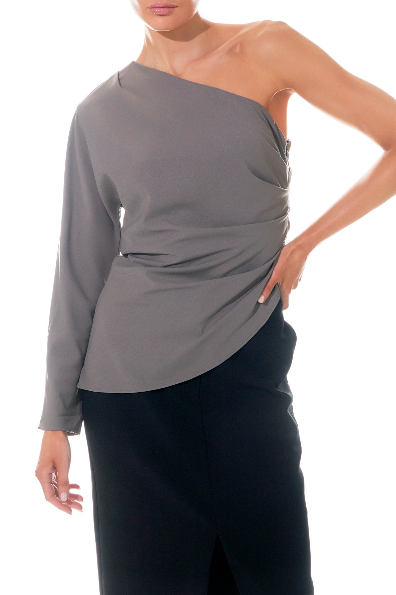 Asymmetric Ruched Top