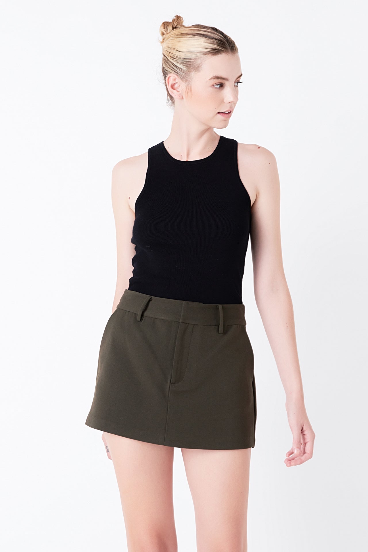 Low Waisted Mini Skort