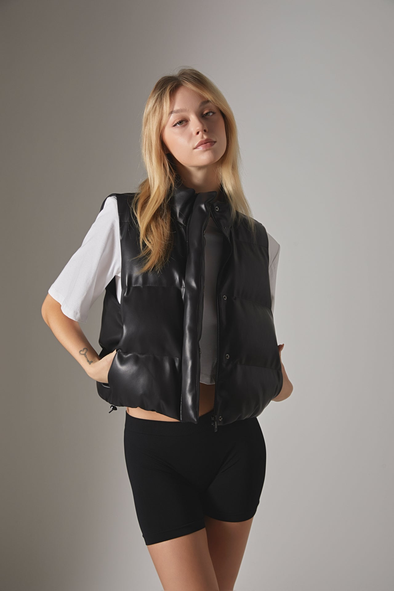 Puffer Cropped Vest
