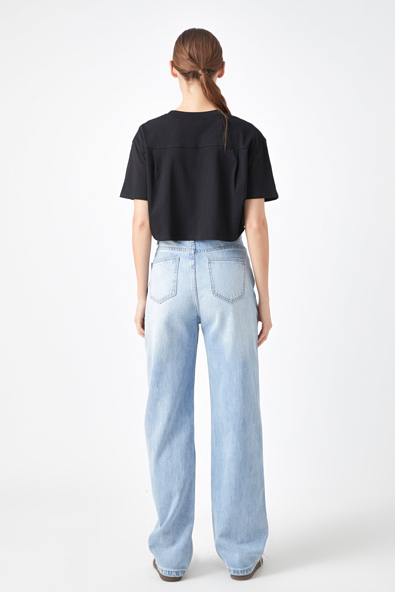 Cropped Top with Elastic Band