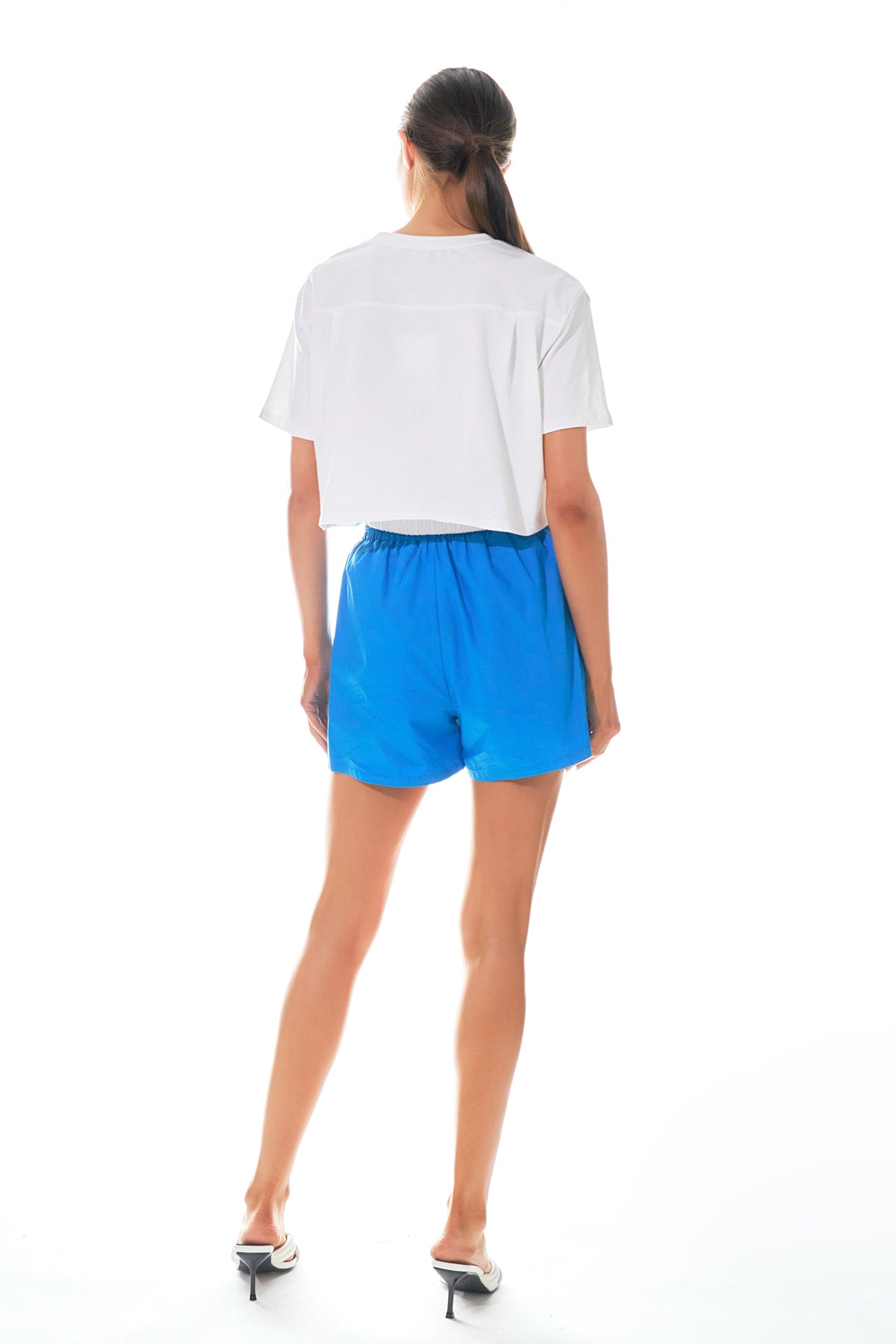 Cropped Top with Elastic Band