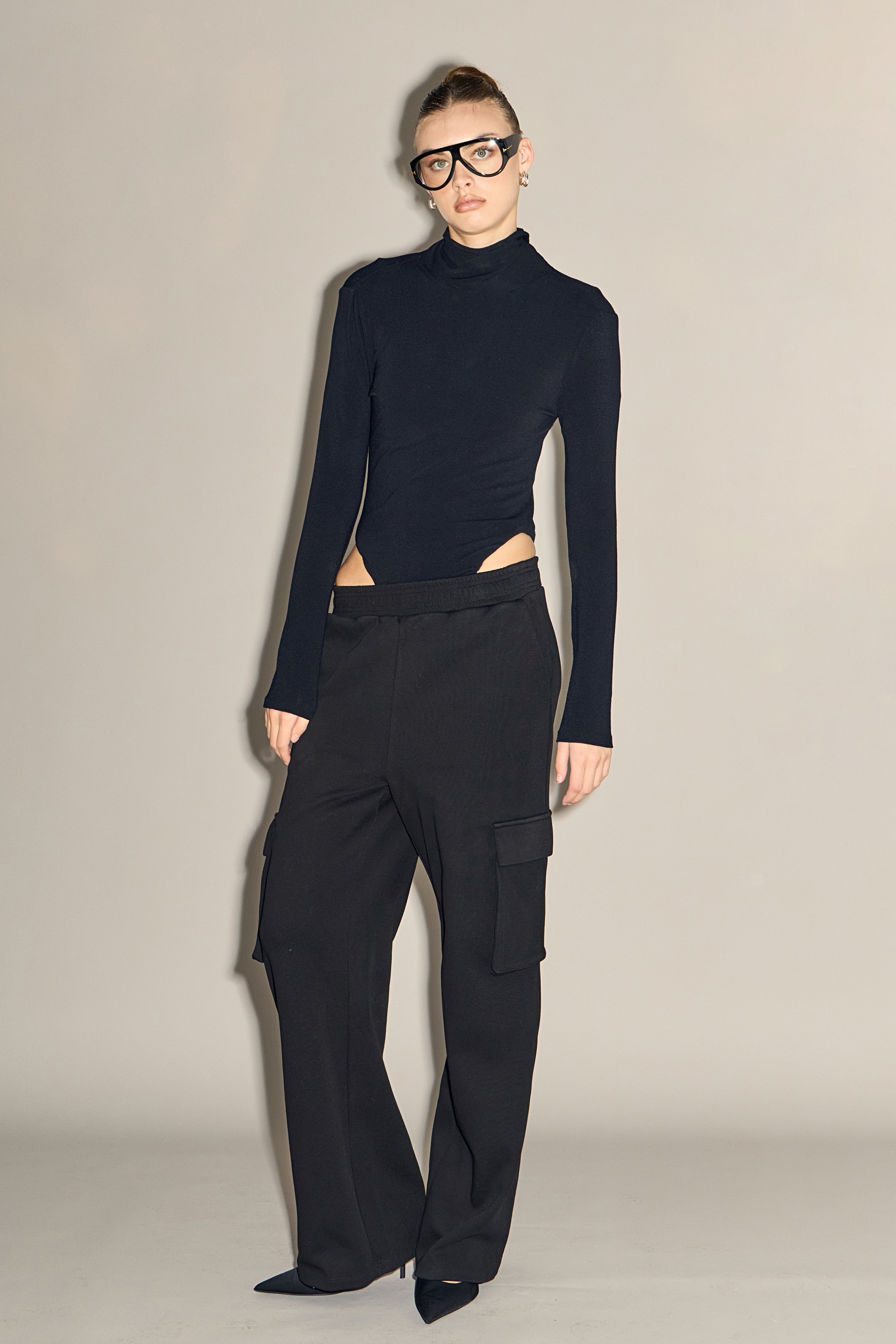 Wide Knit Pants with Pockets