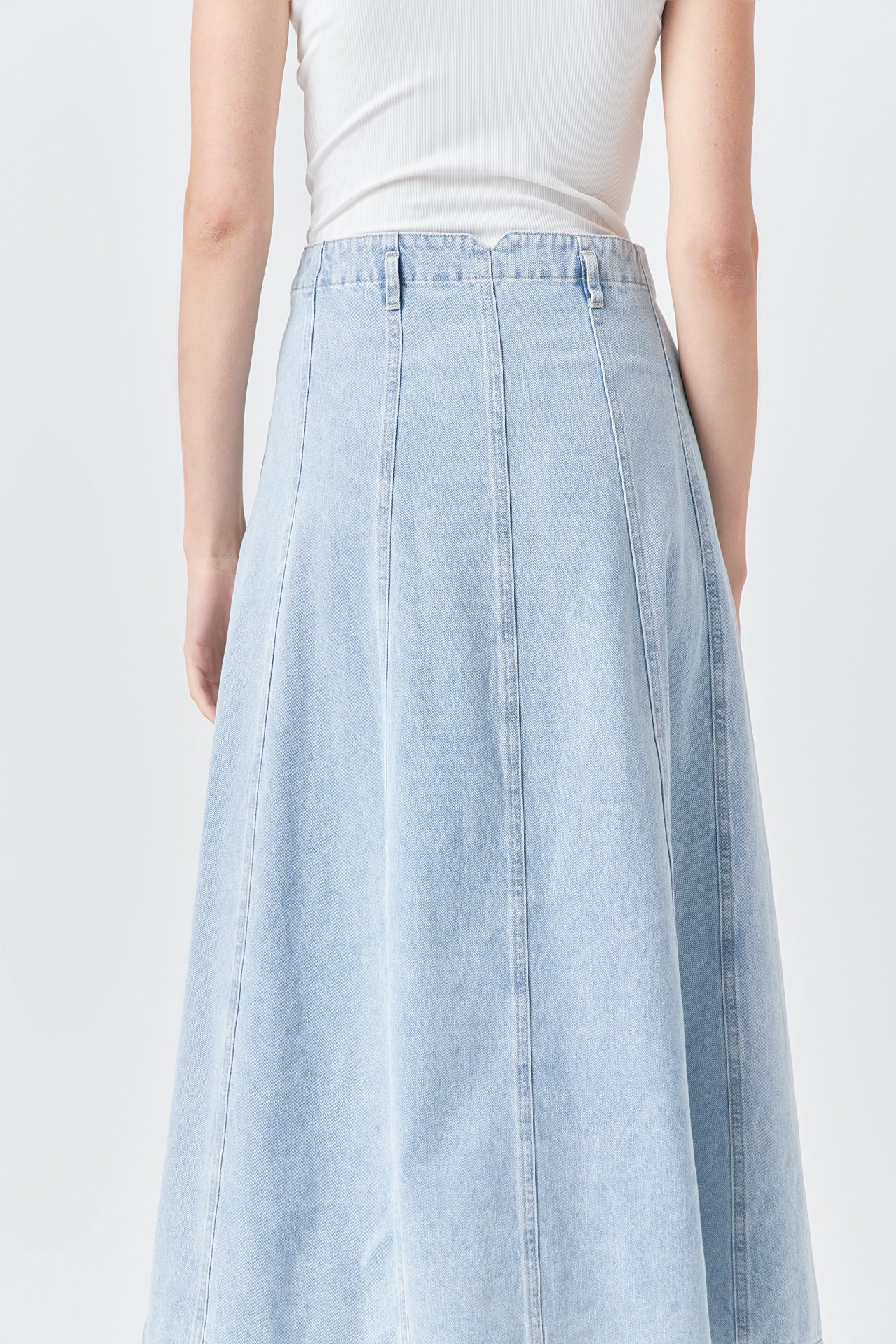 Denim Maxi Skirt