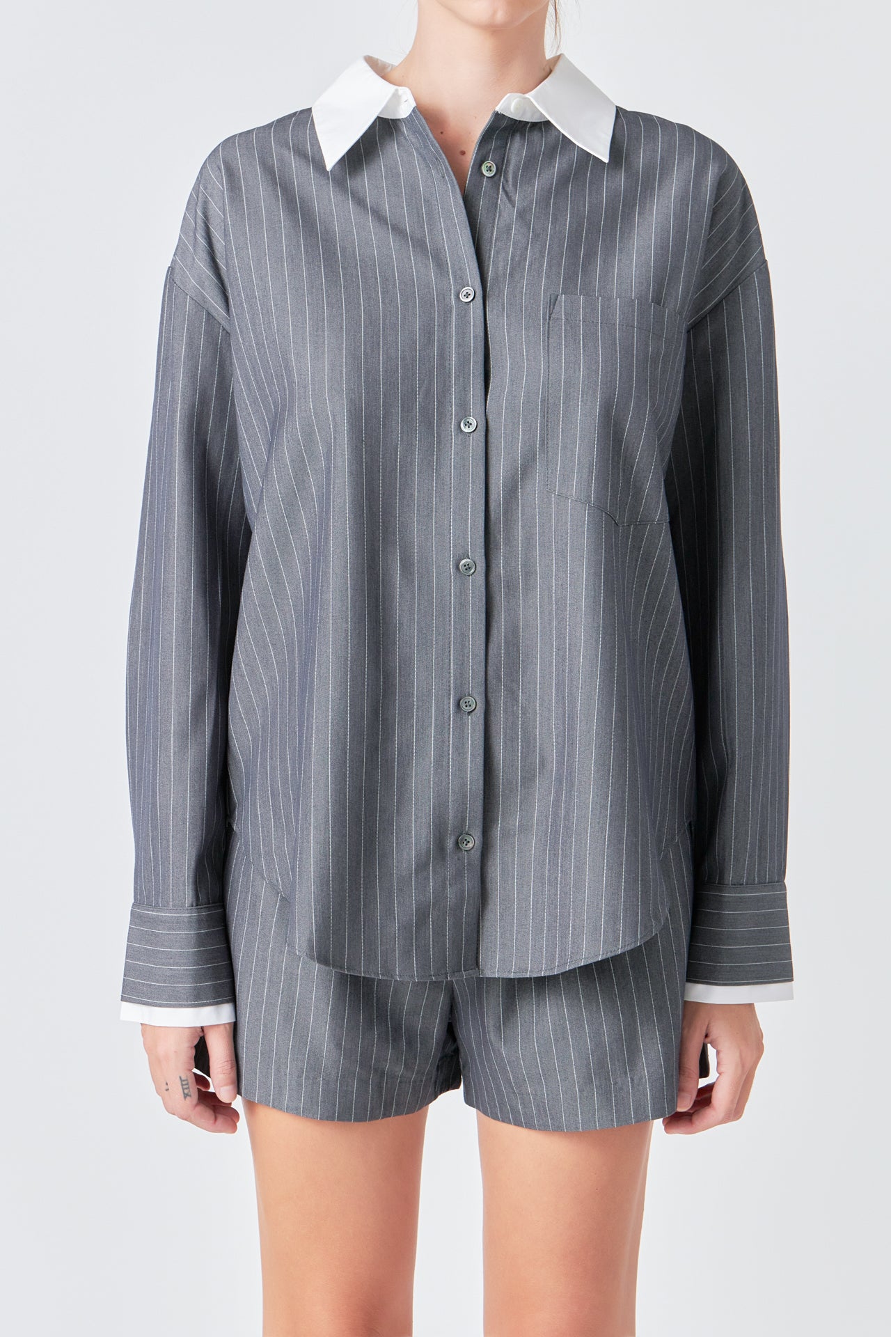 Oversized Pinstripe Shirt