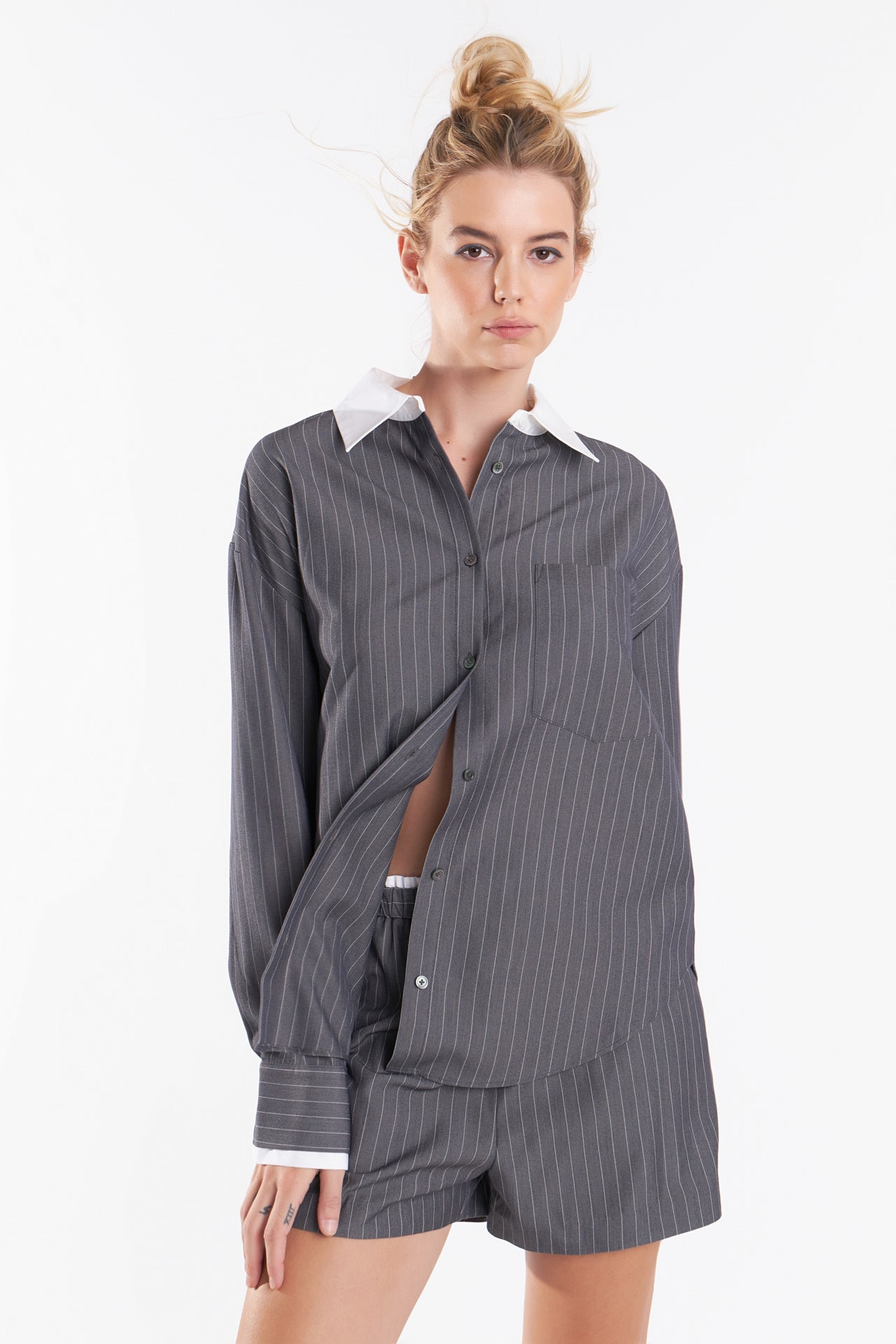 Oversized Pinstripe Shirt