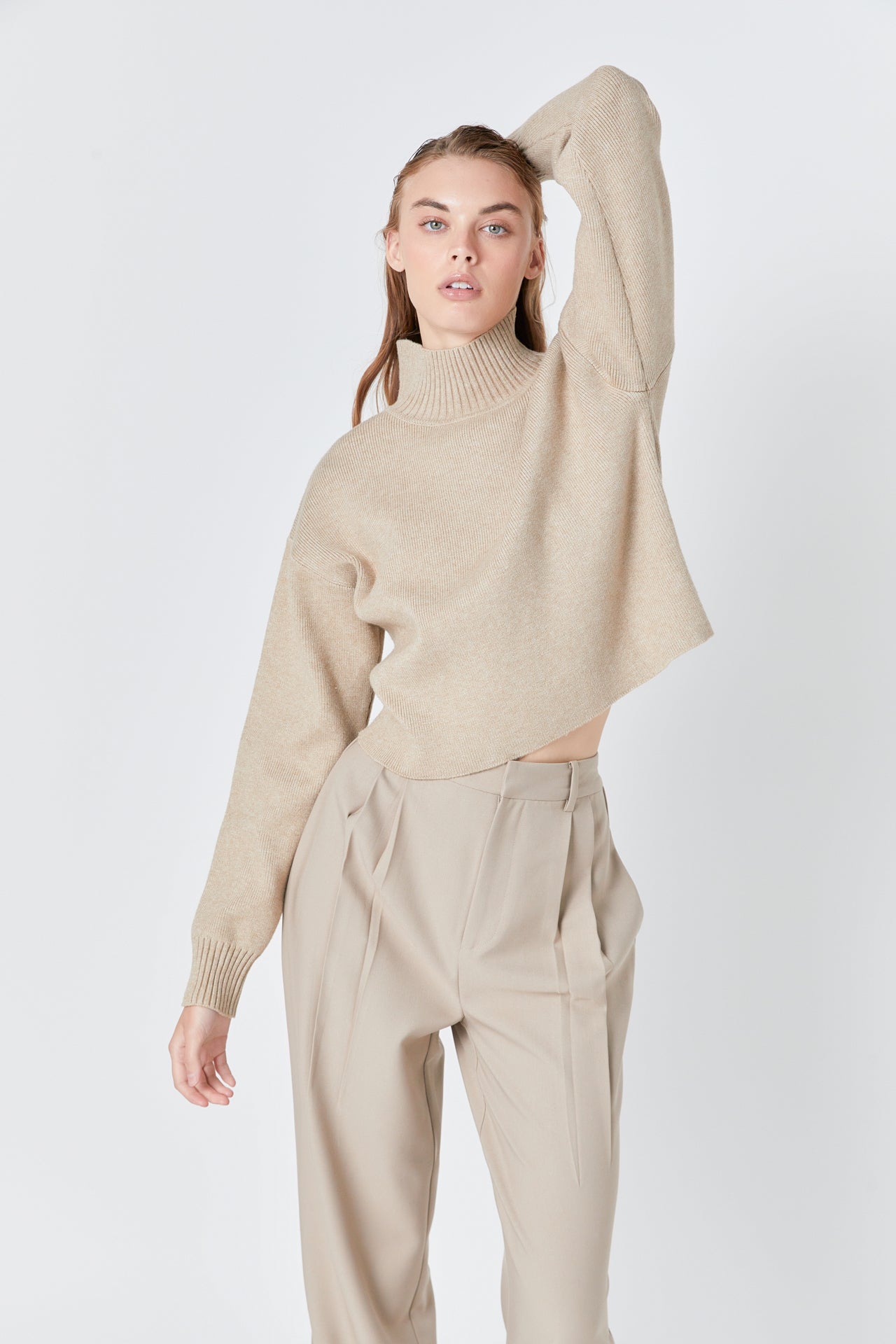 Pleated Wide Trousers