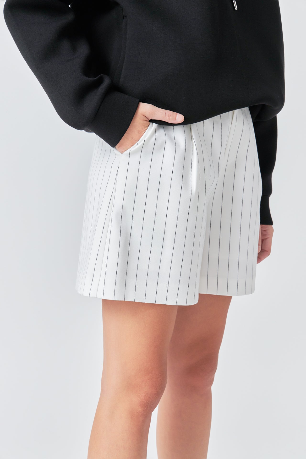 Pinstriped Shorts