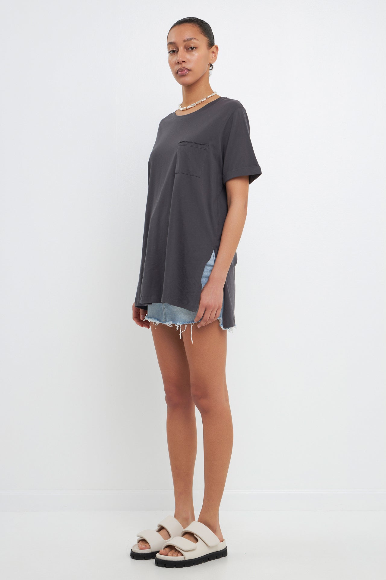 Classic Round Neck T-shirt With Round Neck
