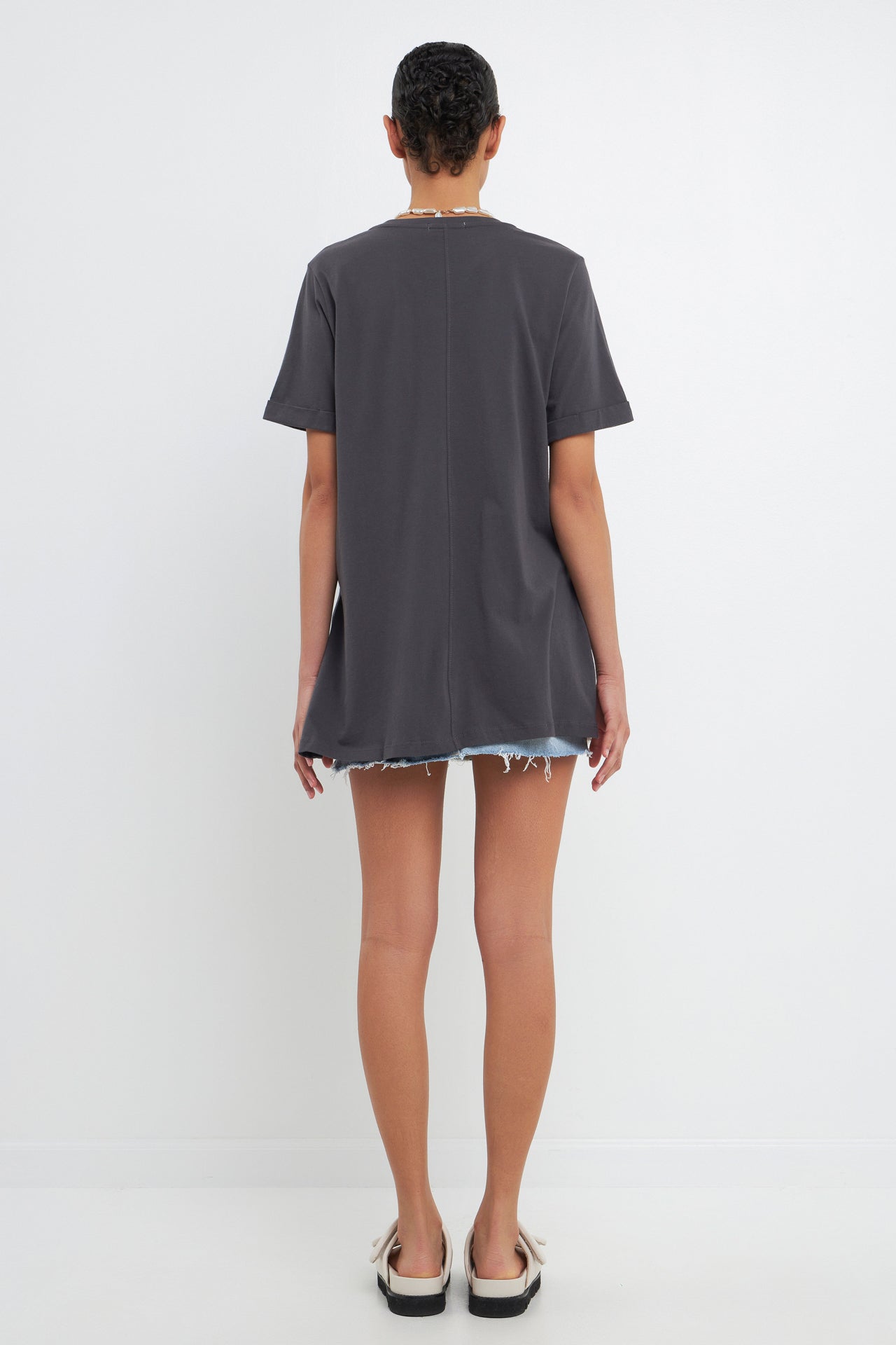 Classic Round Neck T-shirt With Round Neck