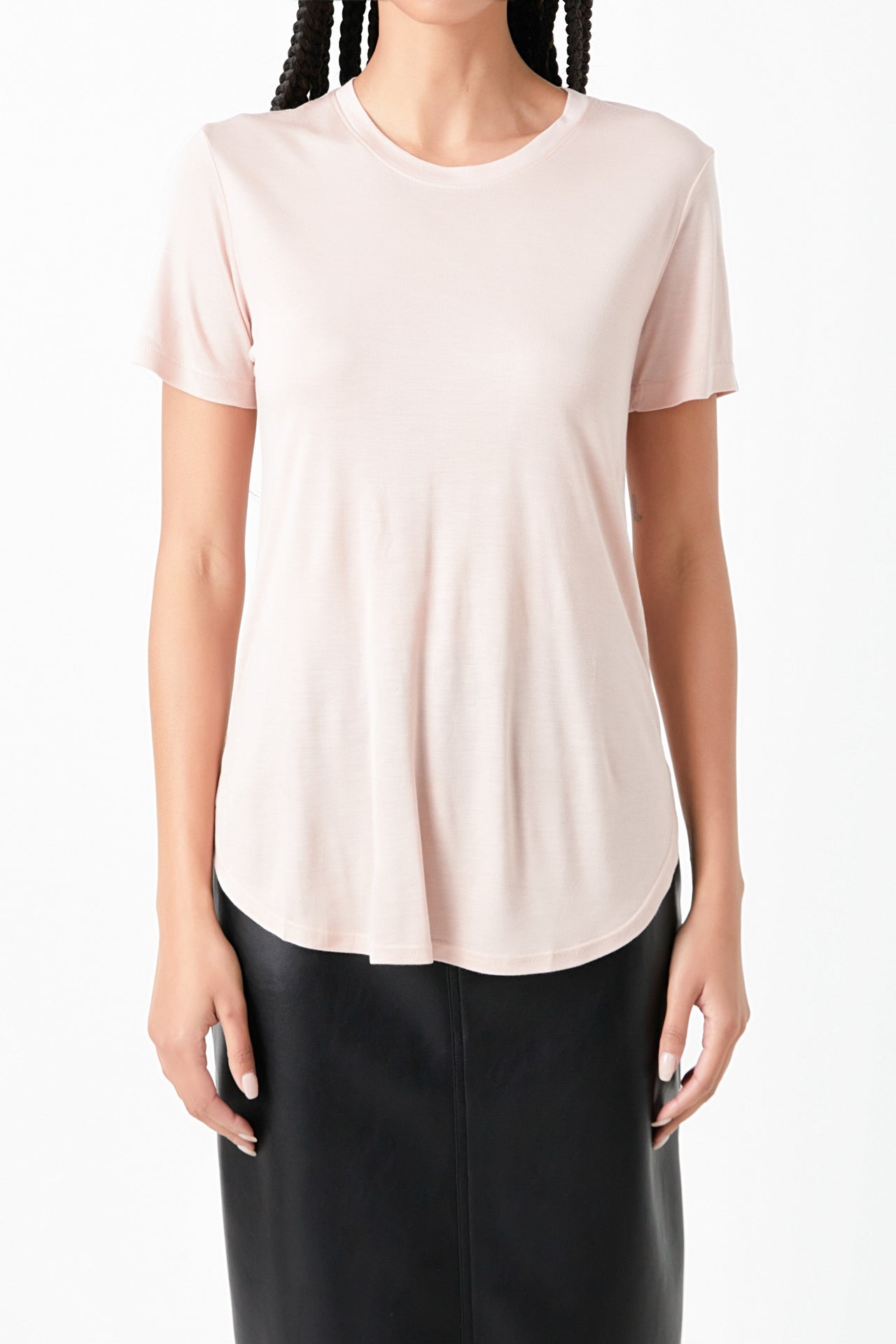 Classic Round Neck T-shirt With Round Neck