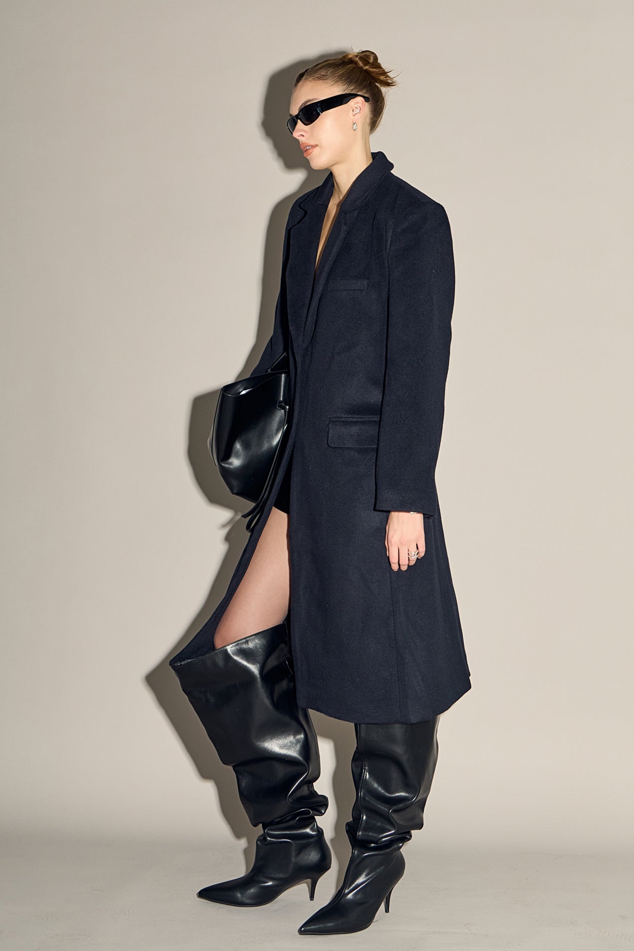 Oversize Wool Trench Coat