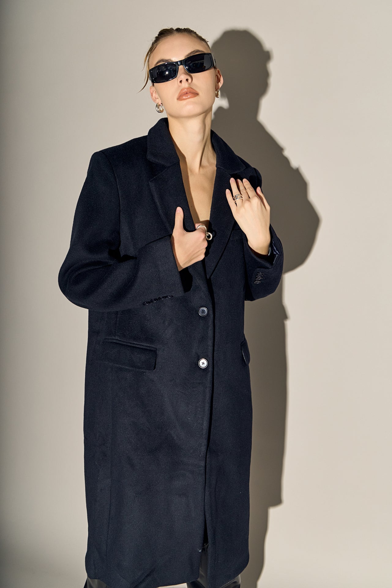 Oversize Wool Trench Coat