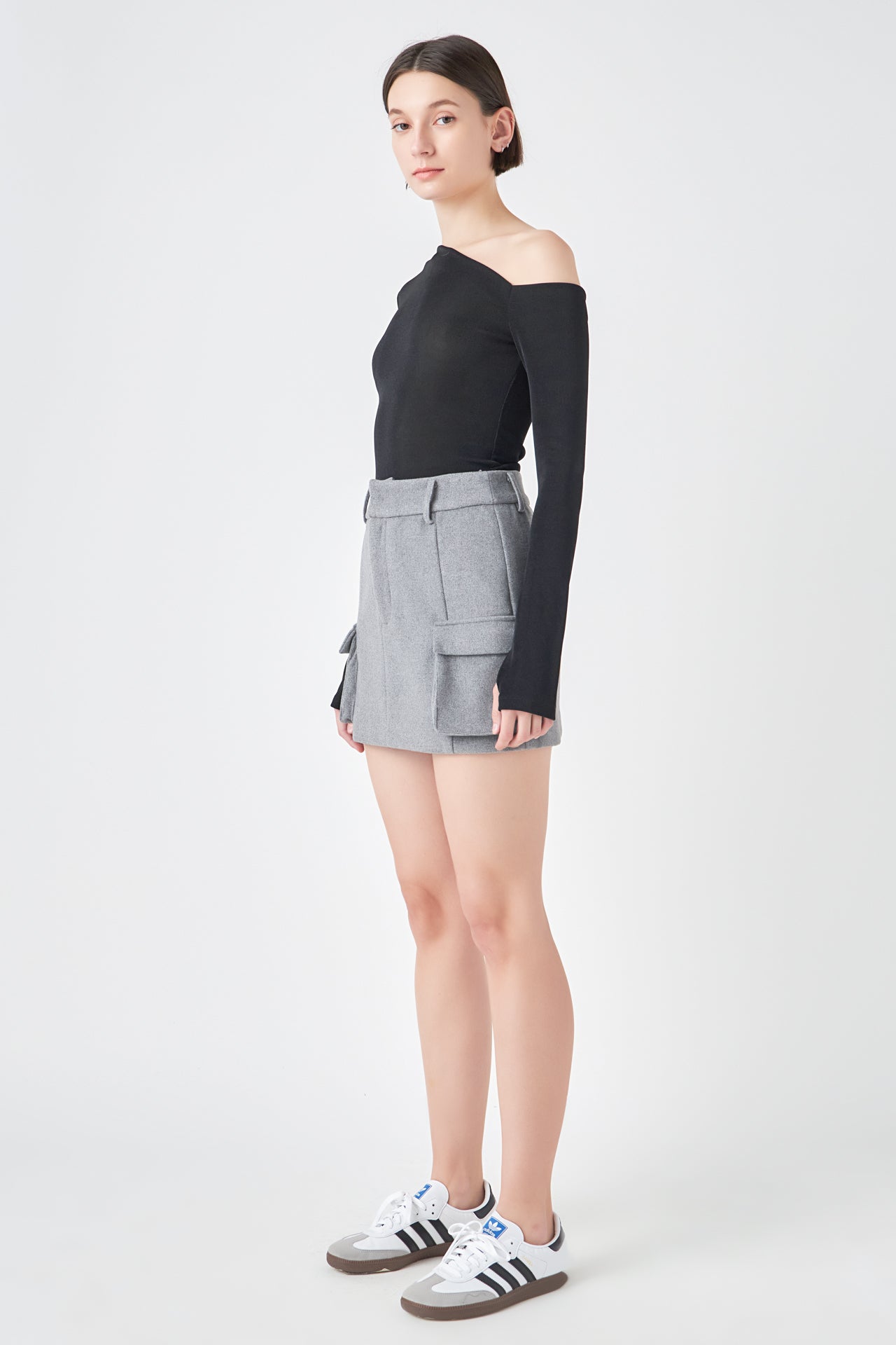 Wool Cargo Skirt