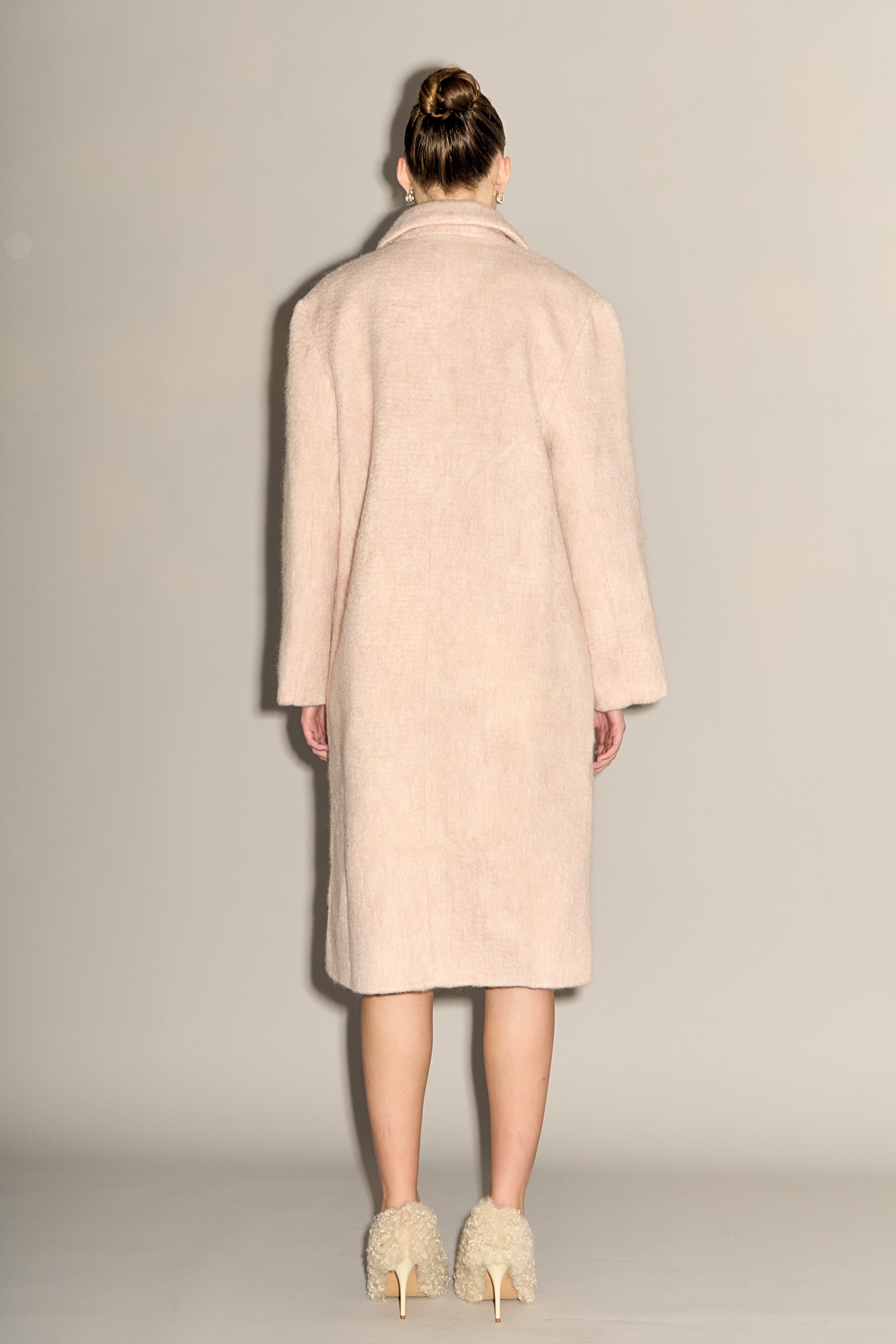 Oversized Single-breasted Long Coat