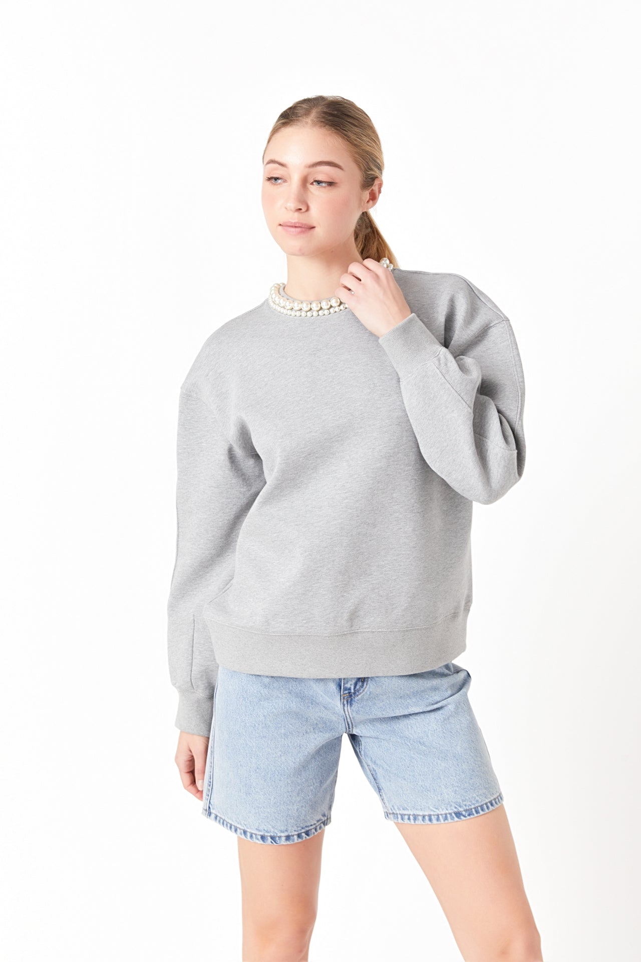 Pearl Necklace Sweater
