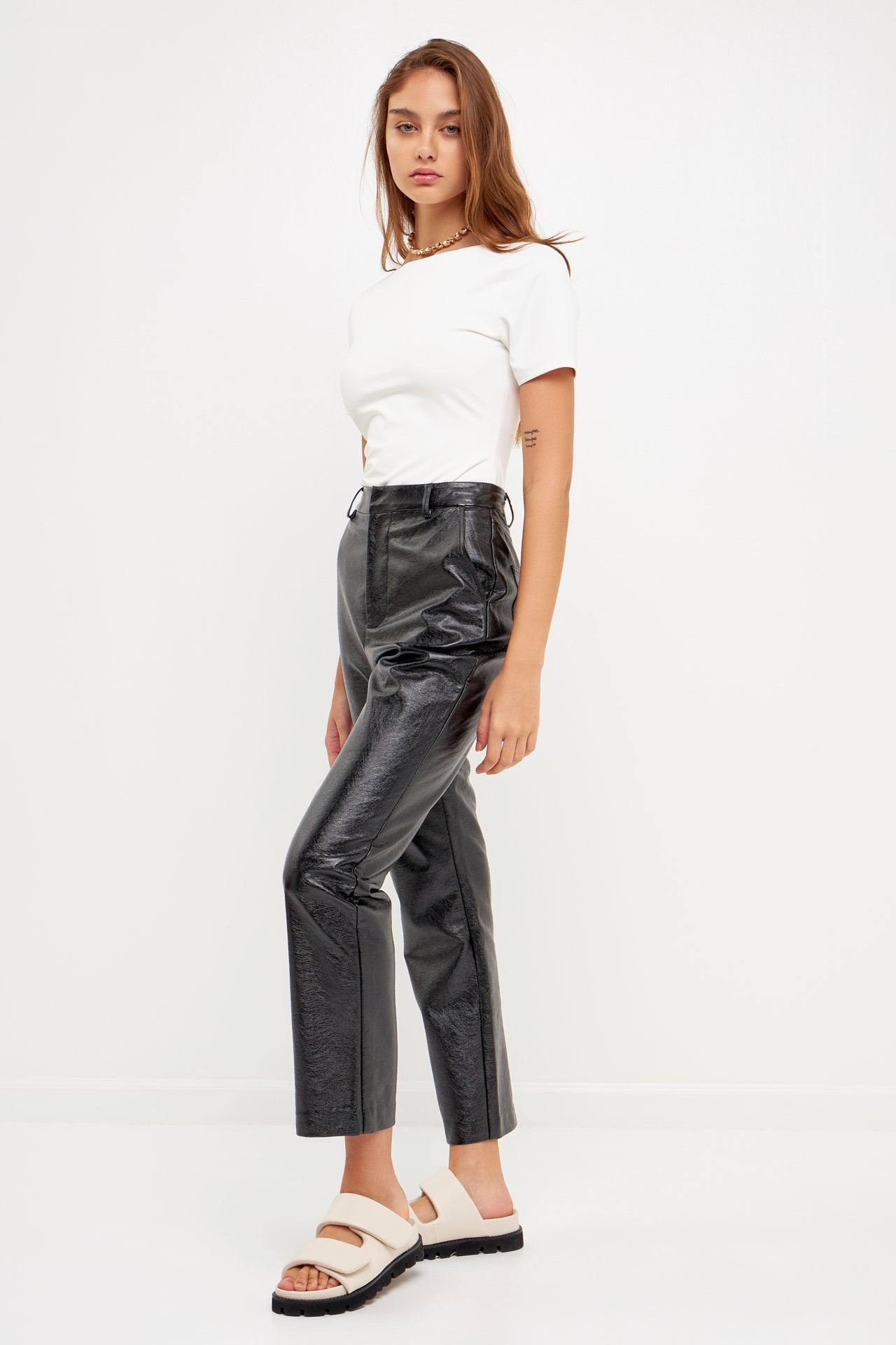 GREY LAB-Scoop Back Bodysuit-TOPS available at Objectrare