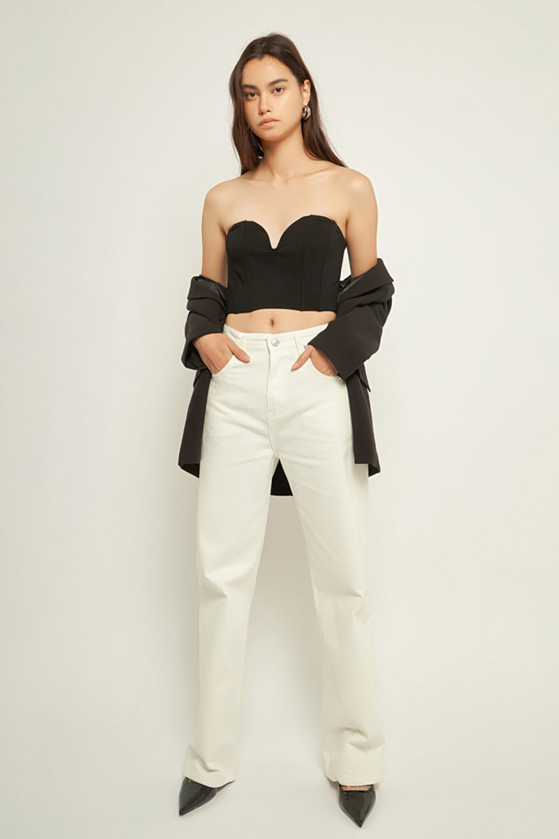 Sweetheart Corset Tube Top