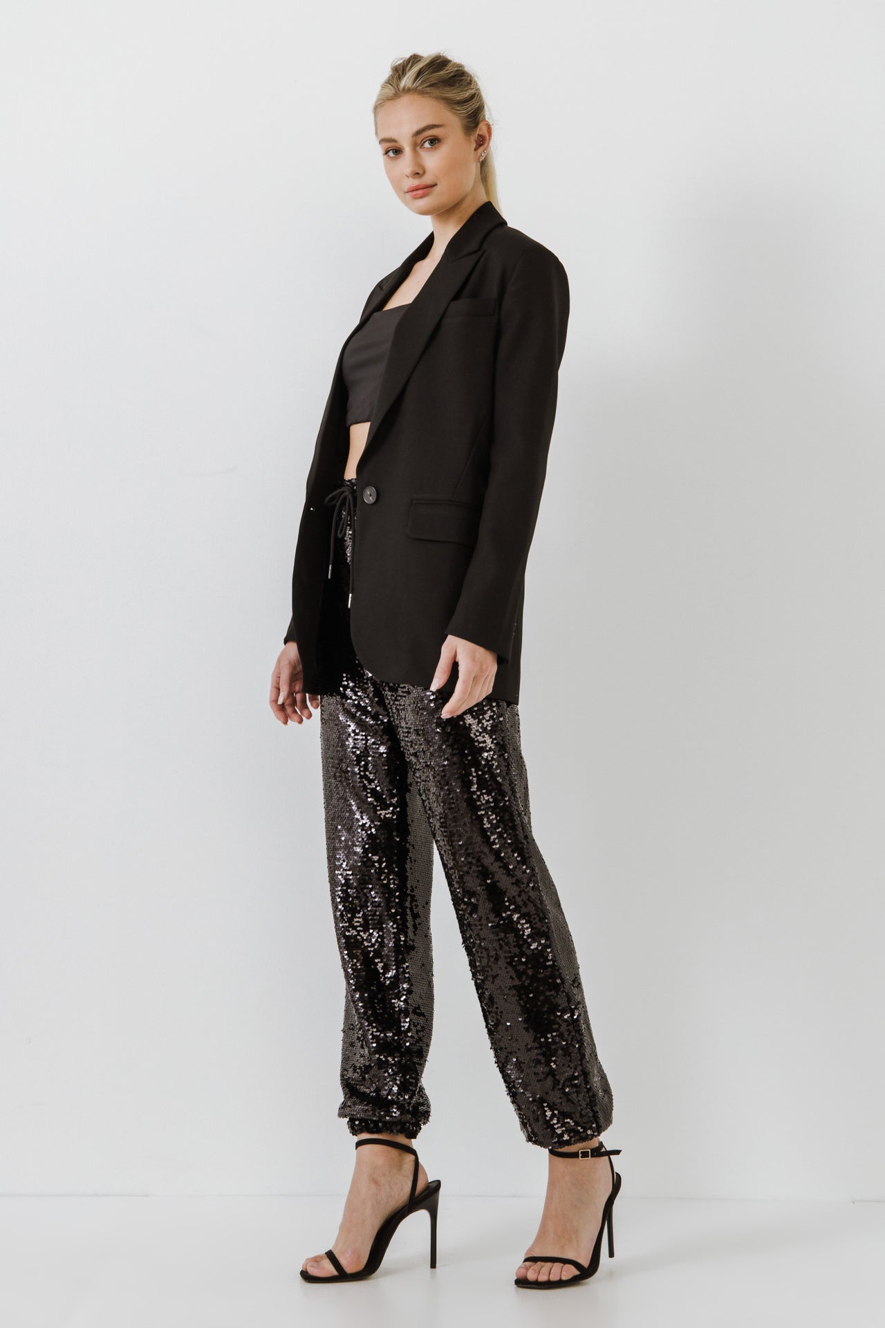 Relaxed Woven Blazer