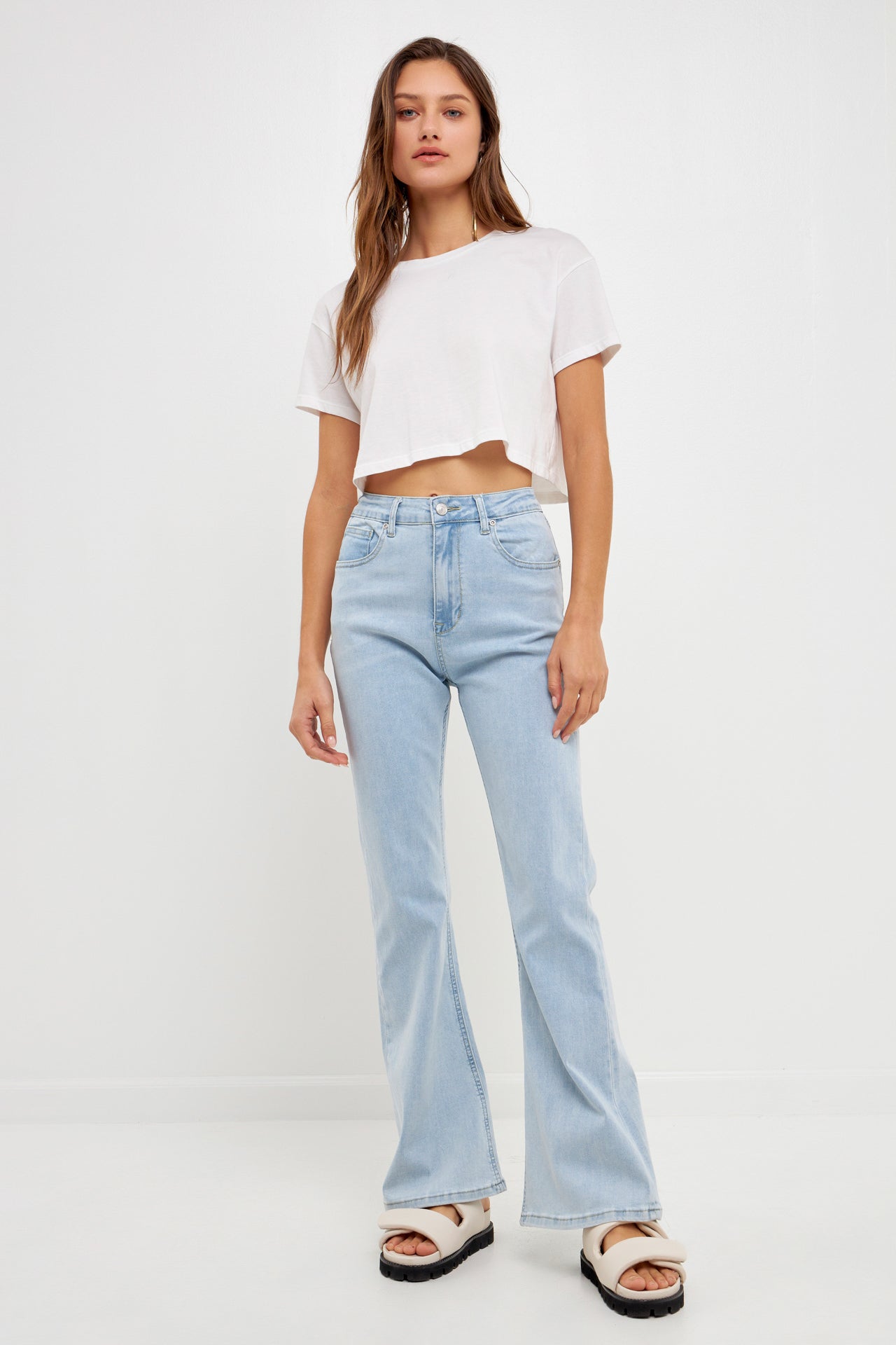 GREY LAB-Flare Jeans-JEANS available at Objectrare