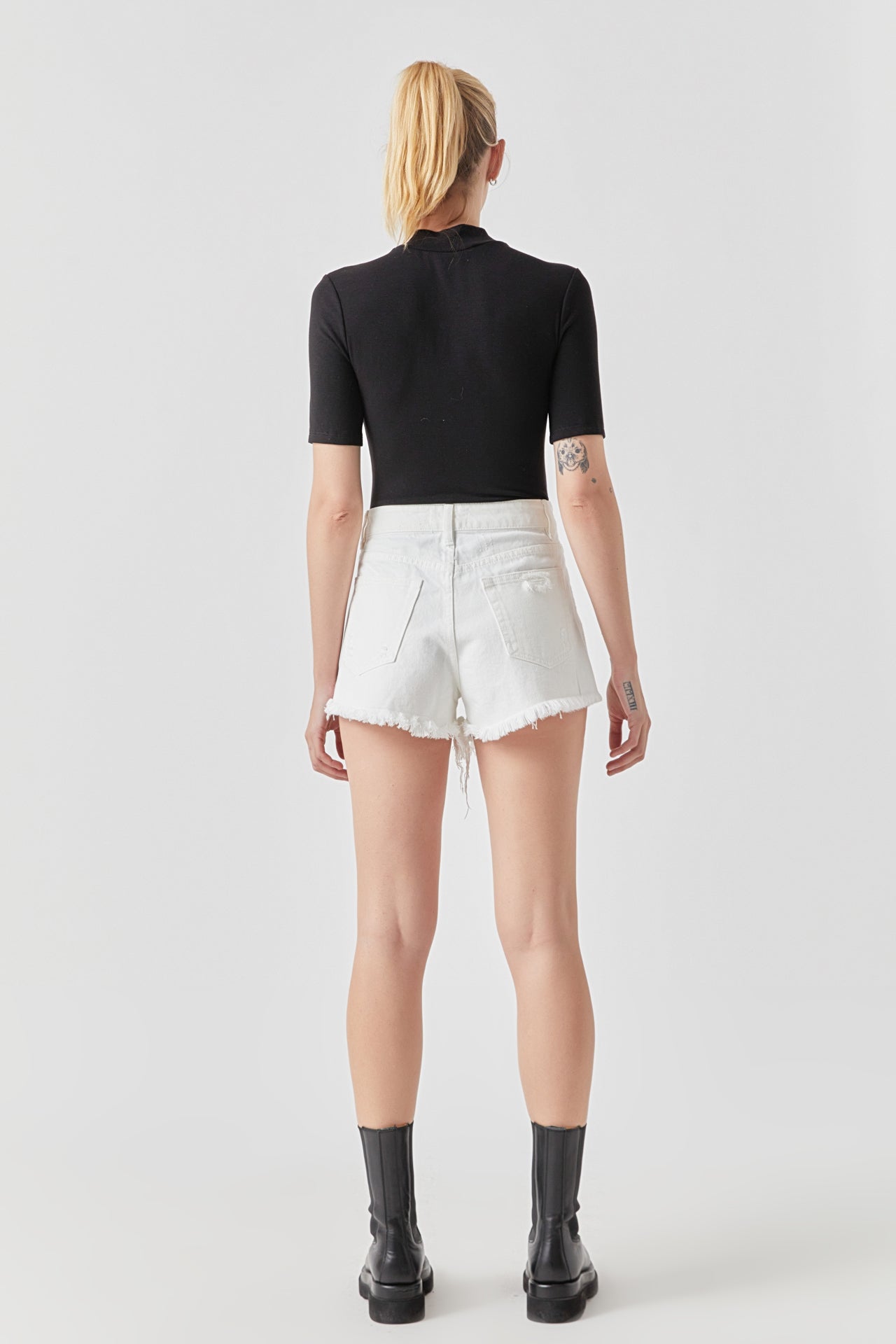 Destroyed Denim Shorts