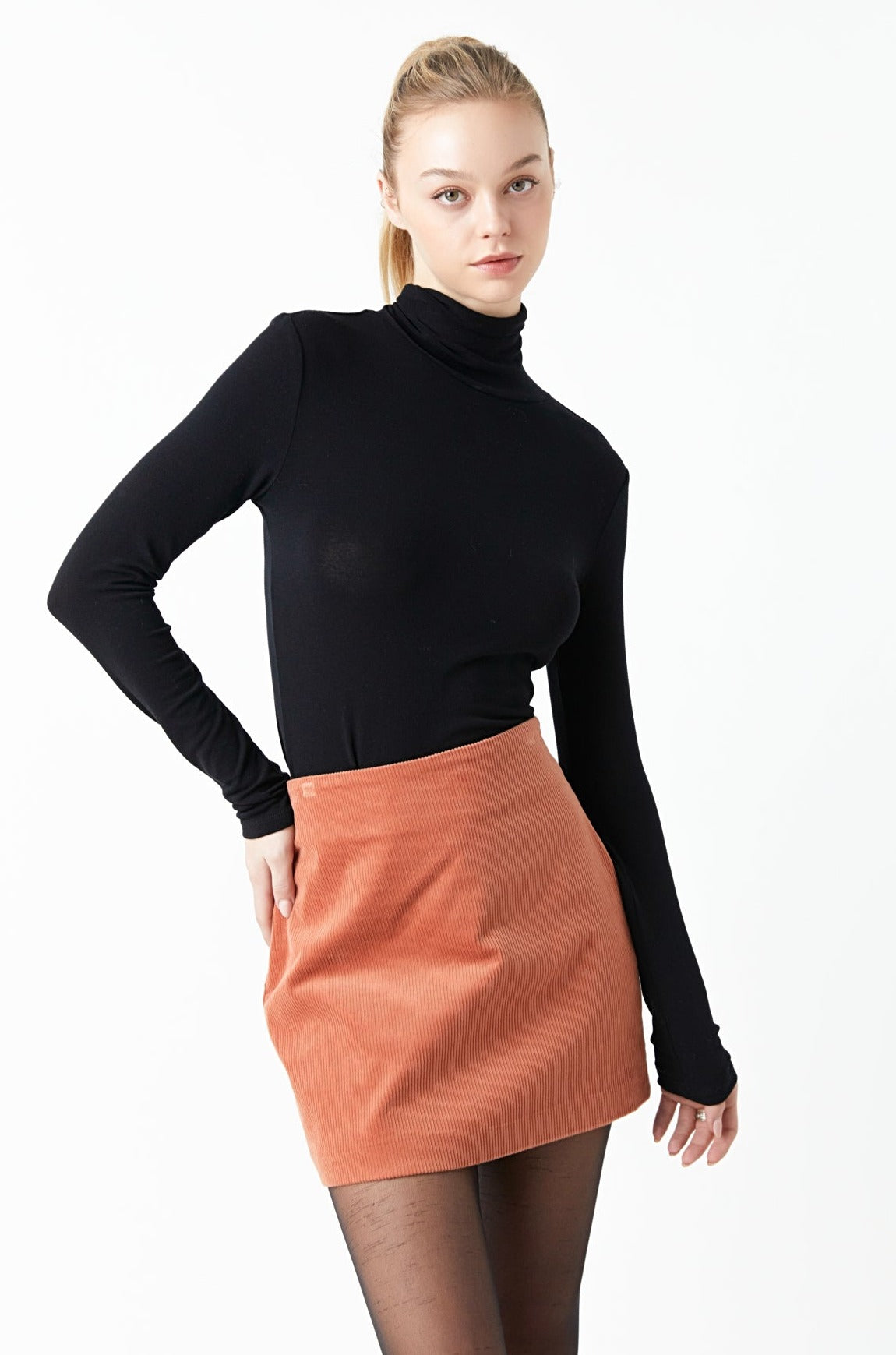 Corduroy Mini Skirt