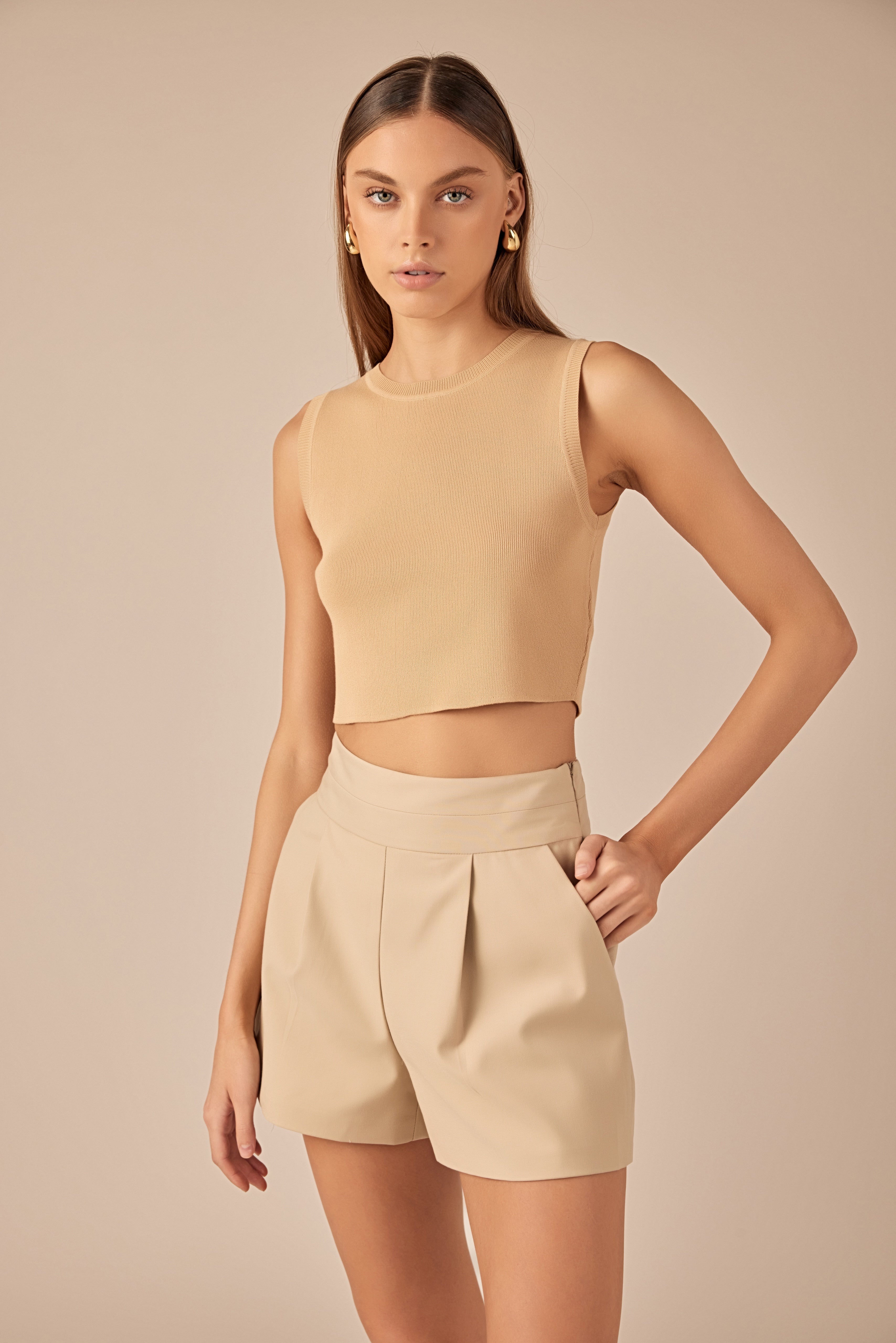 Waist Band Detail Shorts