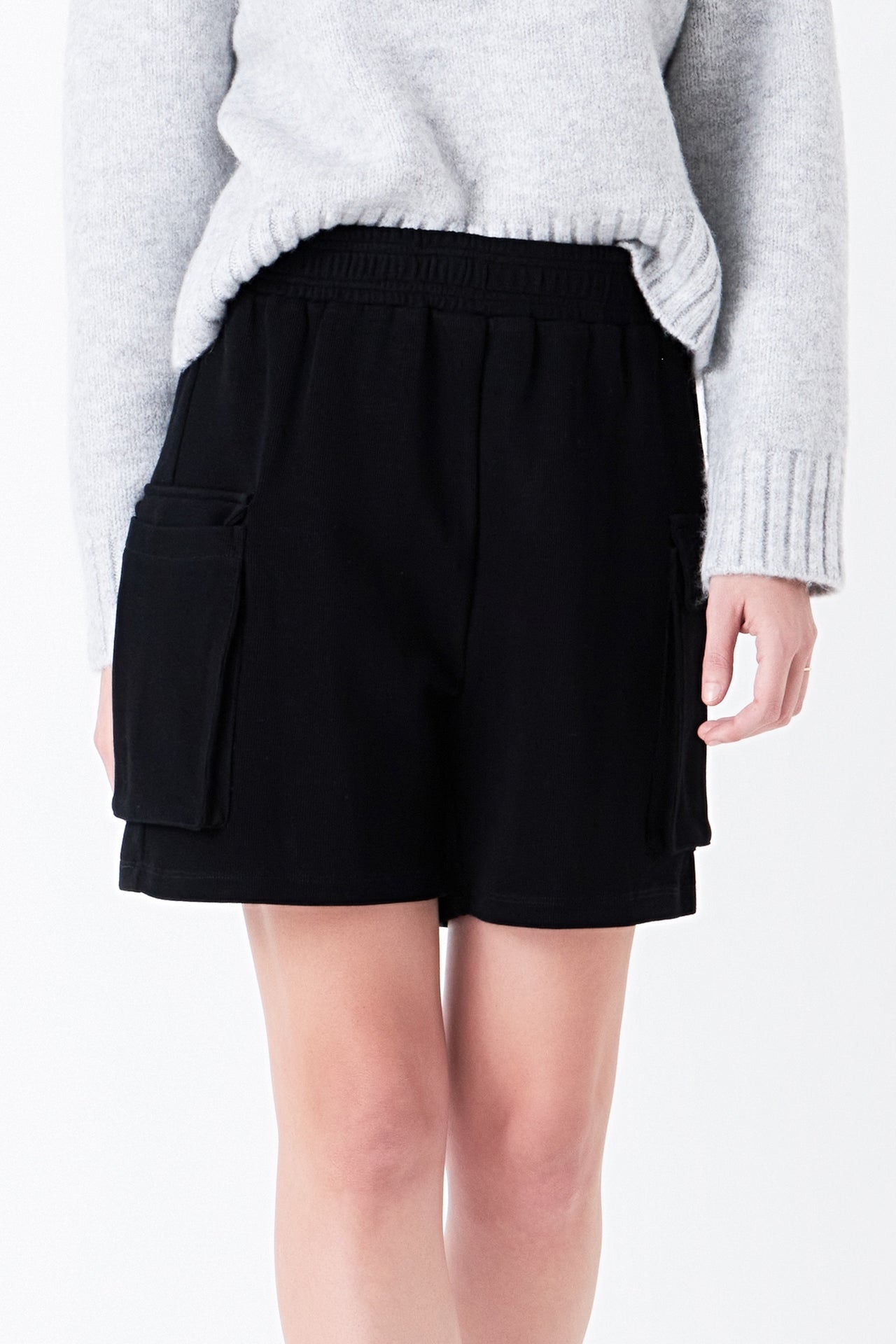Knit Shorts with Pockets