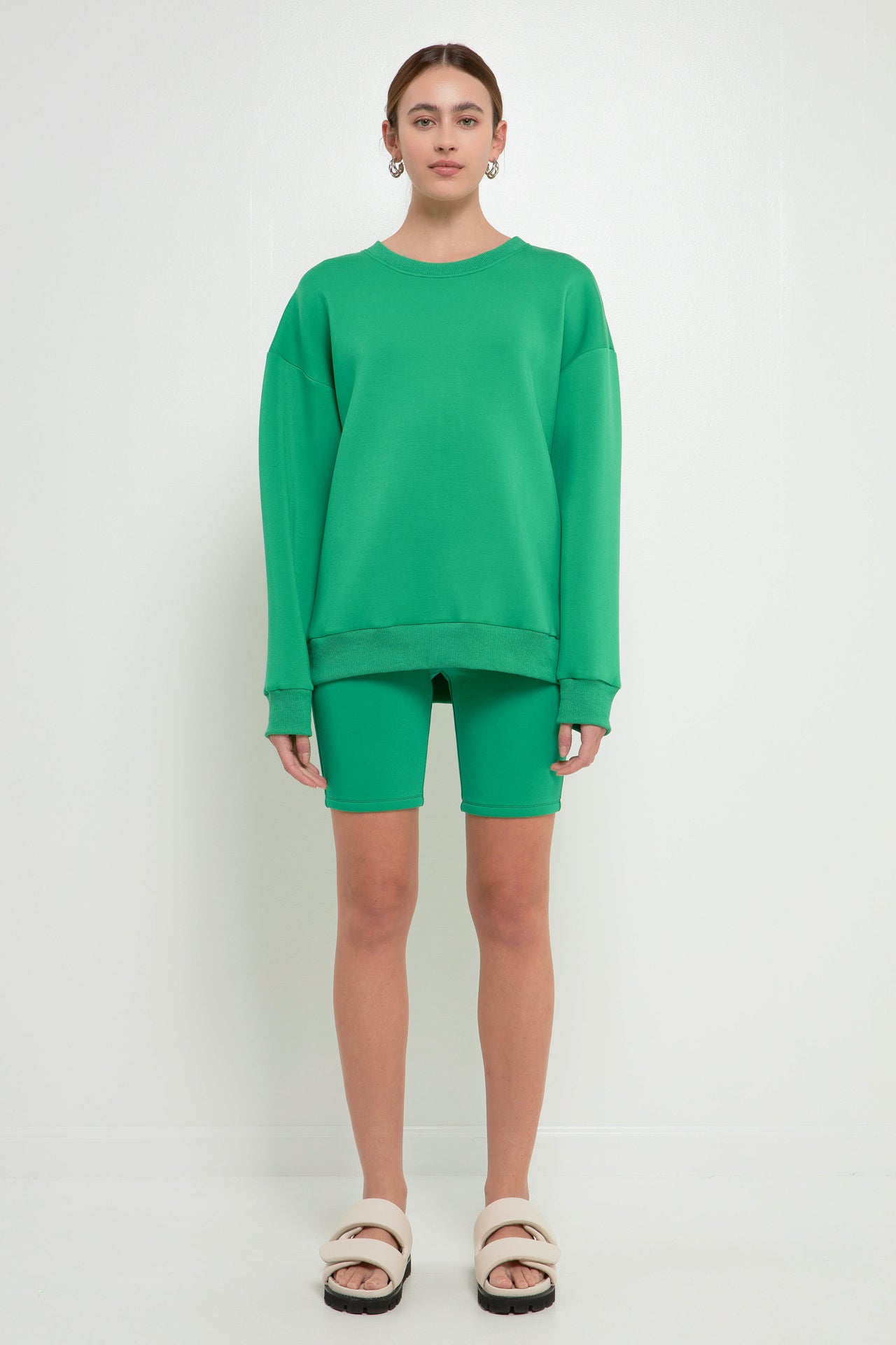 GREY LAB-Biker Shorts-SHORTS available at Objectrare