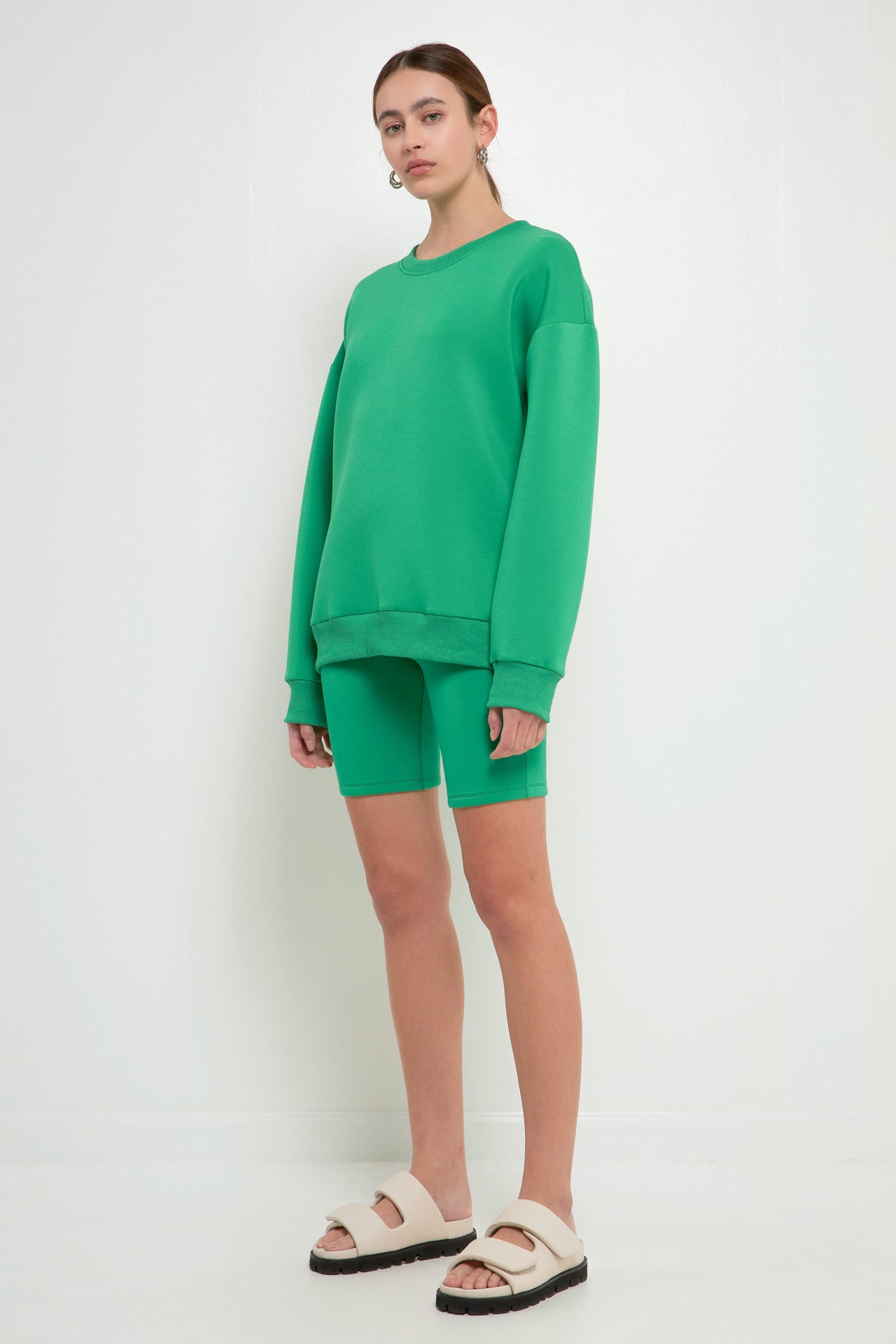 GREY LAB-Biker Shorts-SHORTS available at Objectrare