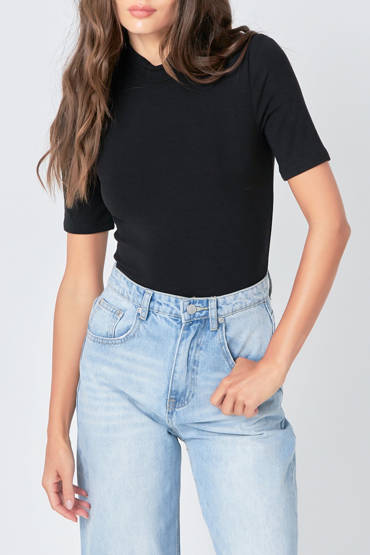 Soft Mock Neck Bodysuit