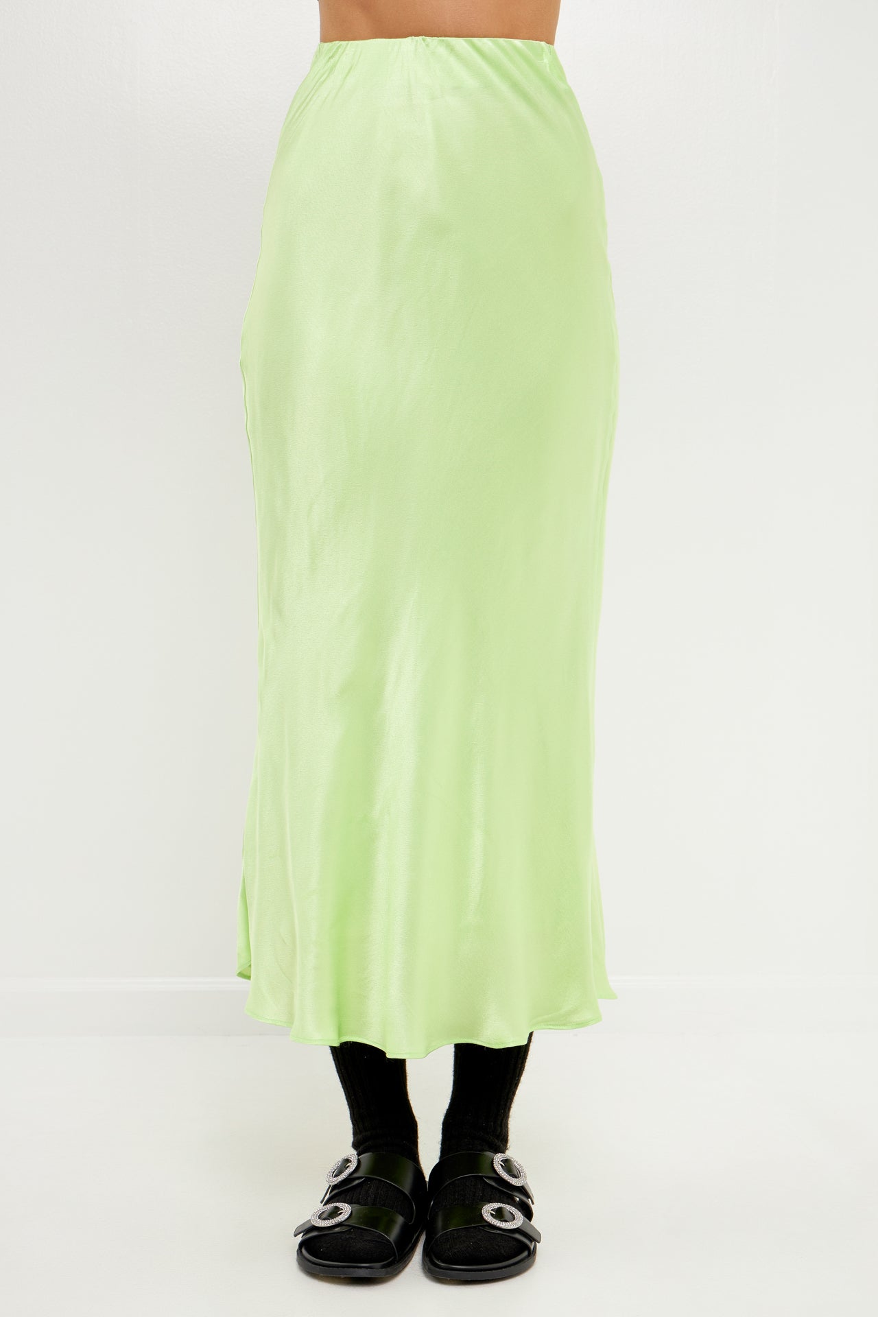 Satin Maxi Skirt - Sale