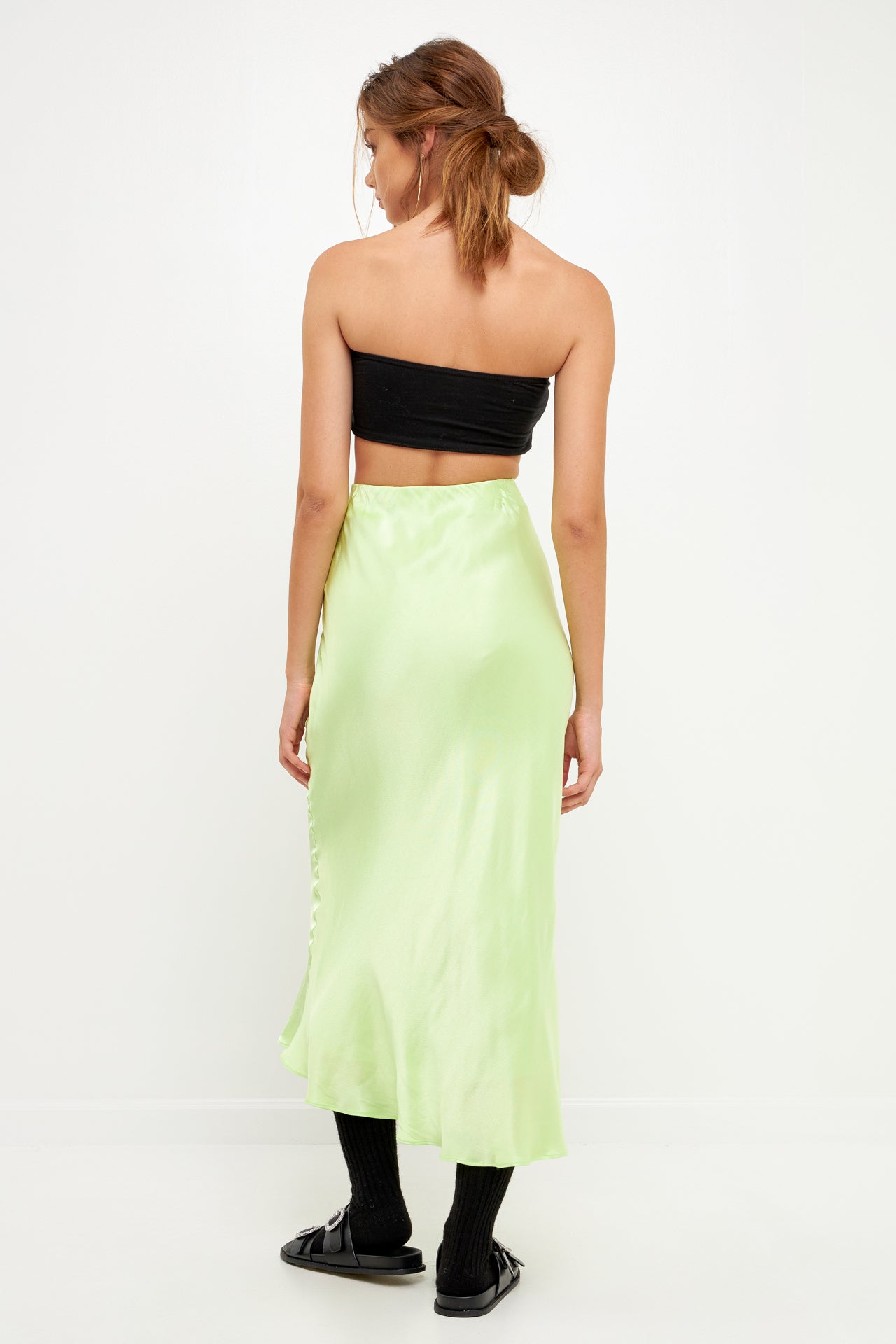 Satin Maxi Skirt - Sale