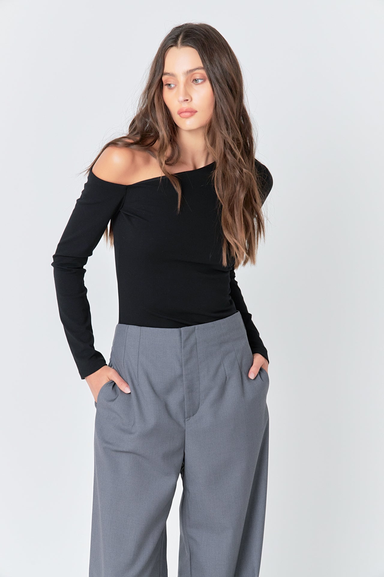 Soft Knit Asymmetrical Top