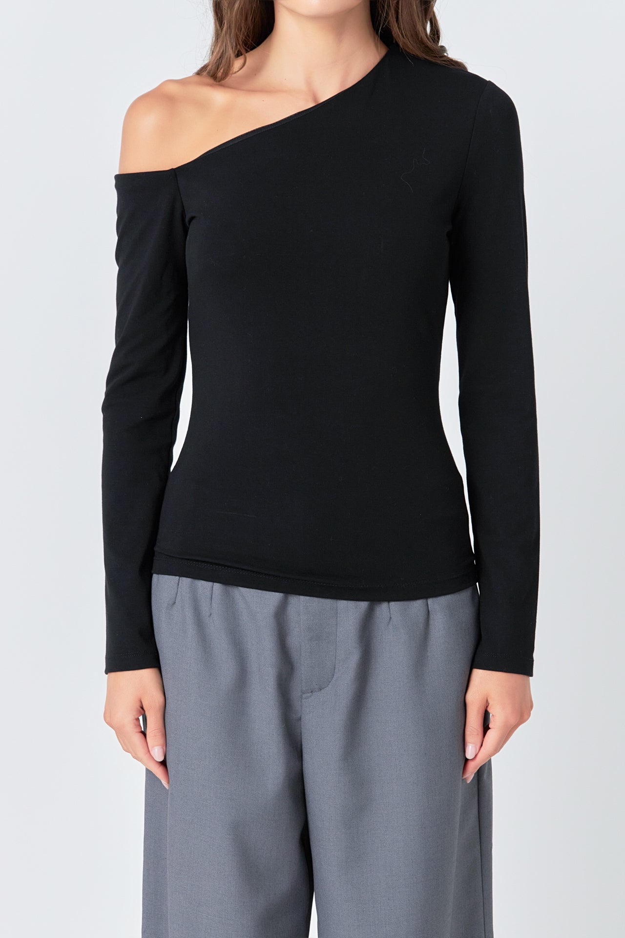 Soft Knit Asymmetrical Top