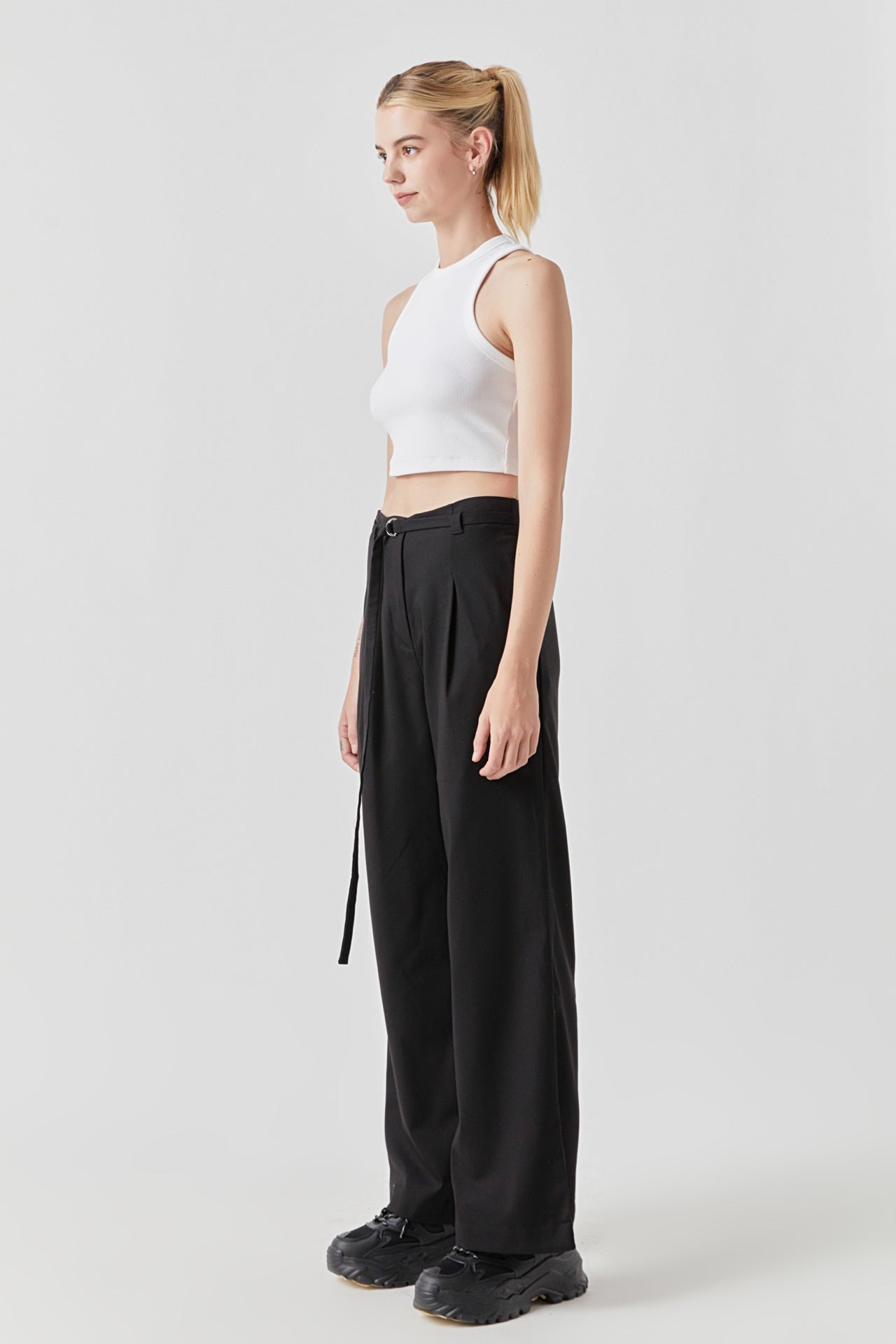 Cropped Racerback Tank